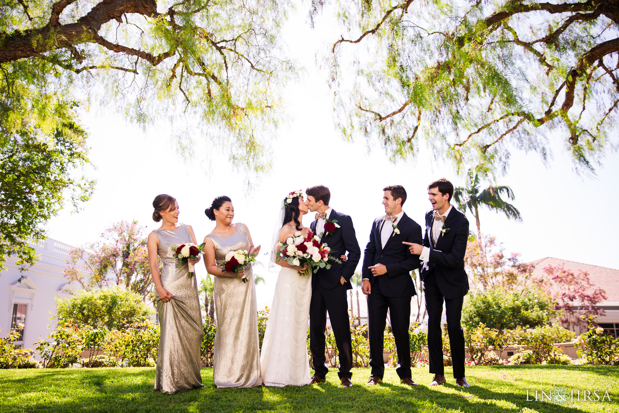 017 richard nixon library wedding party photography