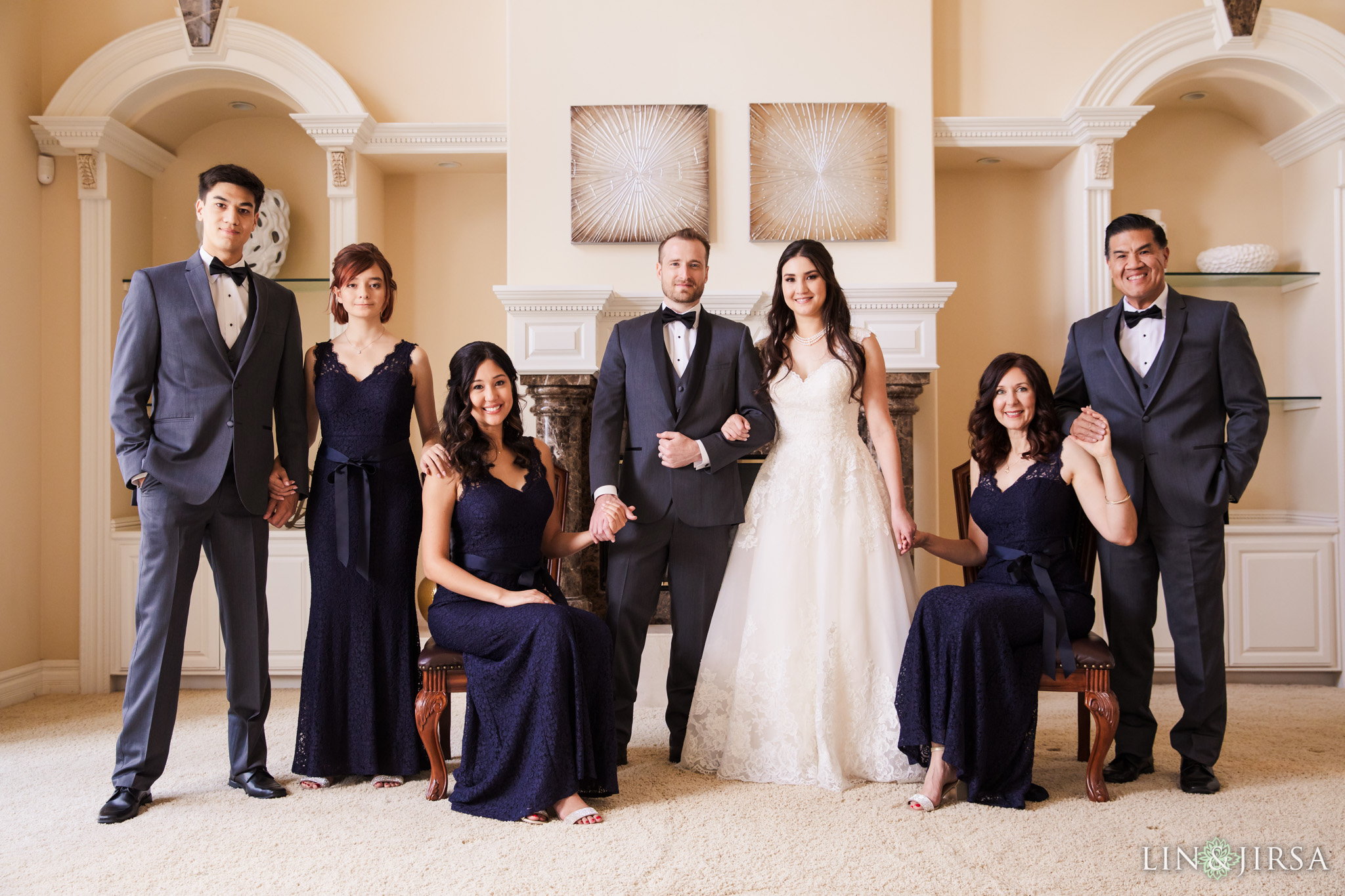 14 private residence corona wedding party photography