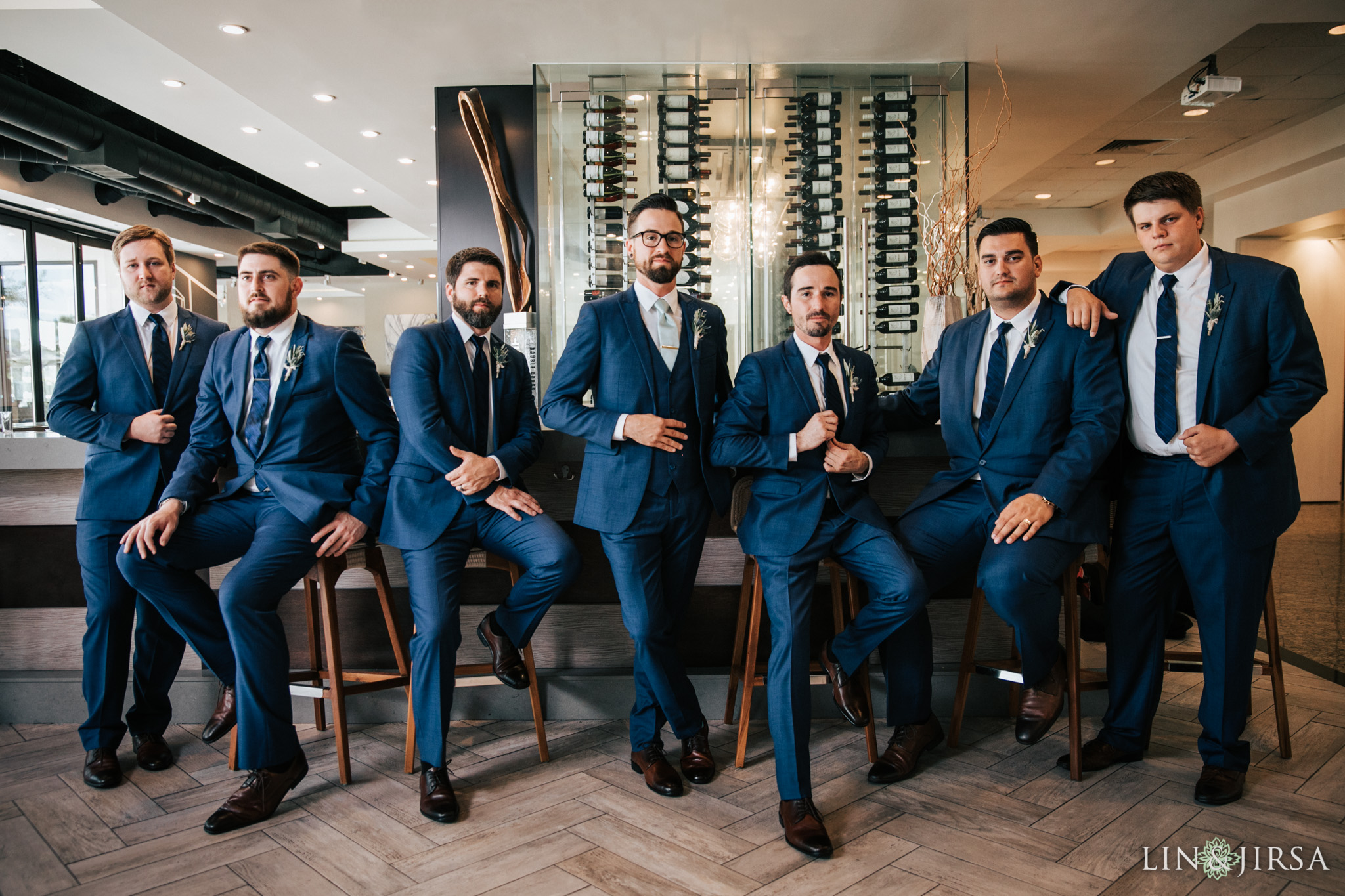 013 los verdes golf course wedding groomsmen photography