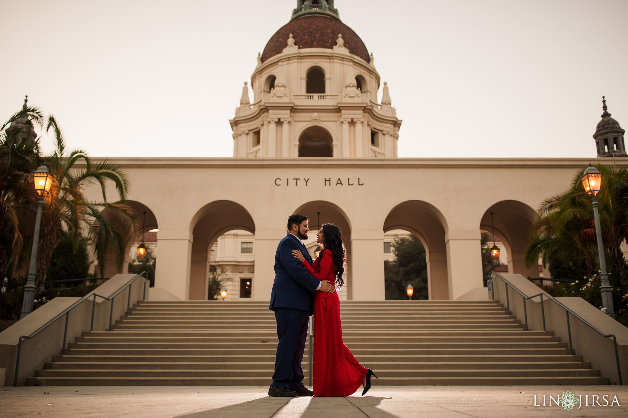 015 pasadena city hall engagement session