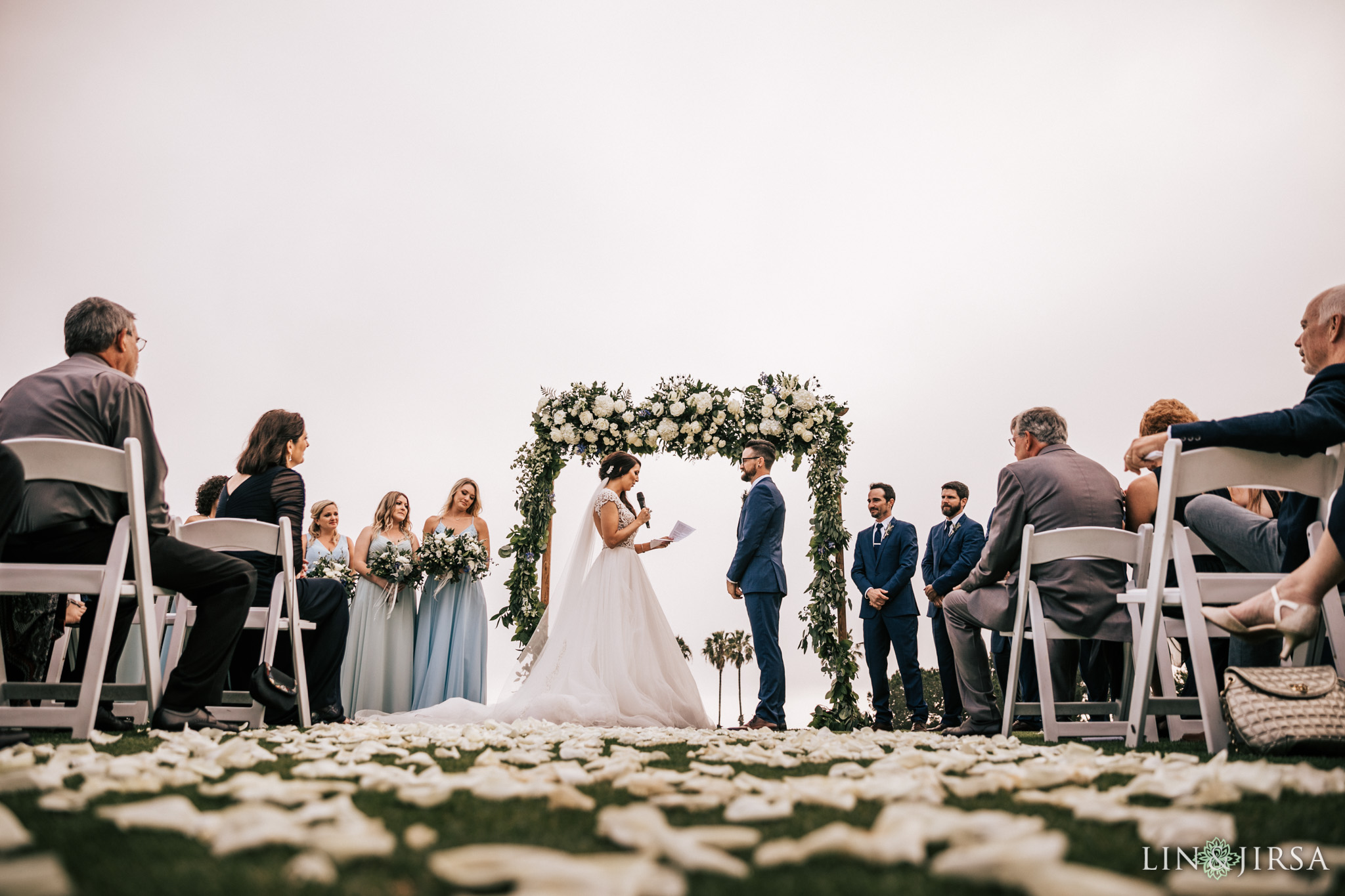 028 los verdes golf course wedding ceremony photography