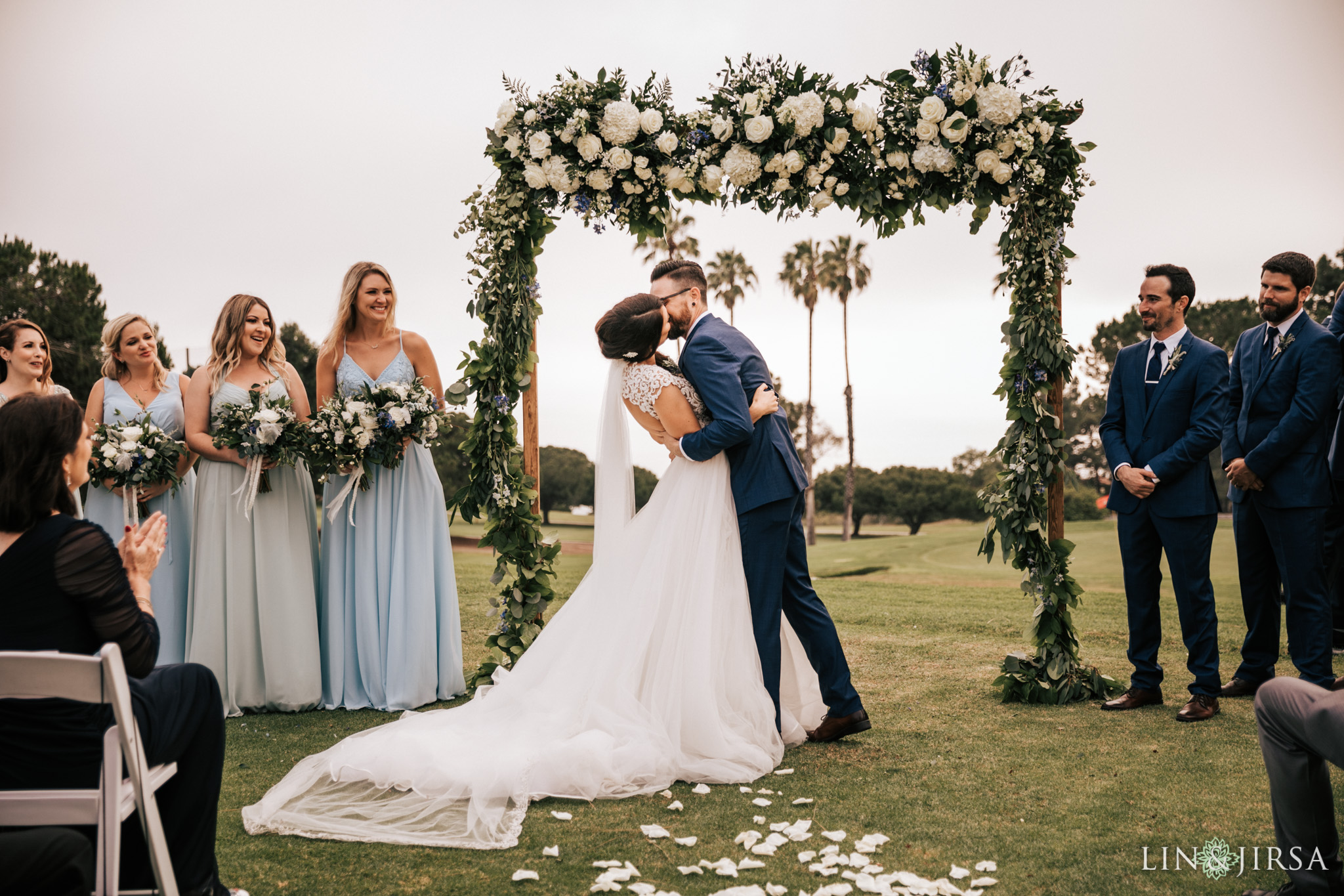 030 los verdes golf course wedding ceremony photography