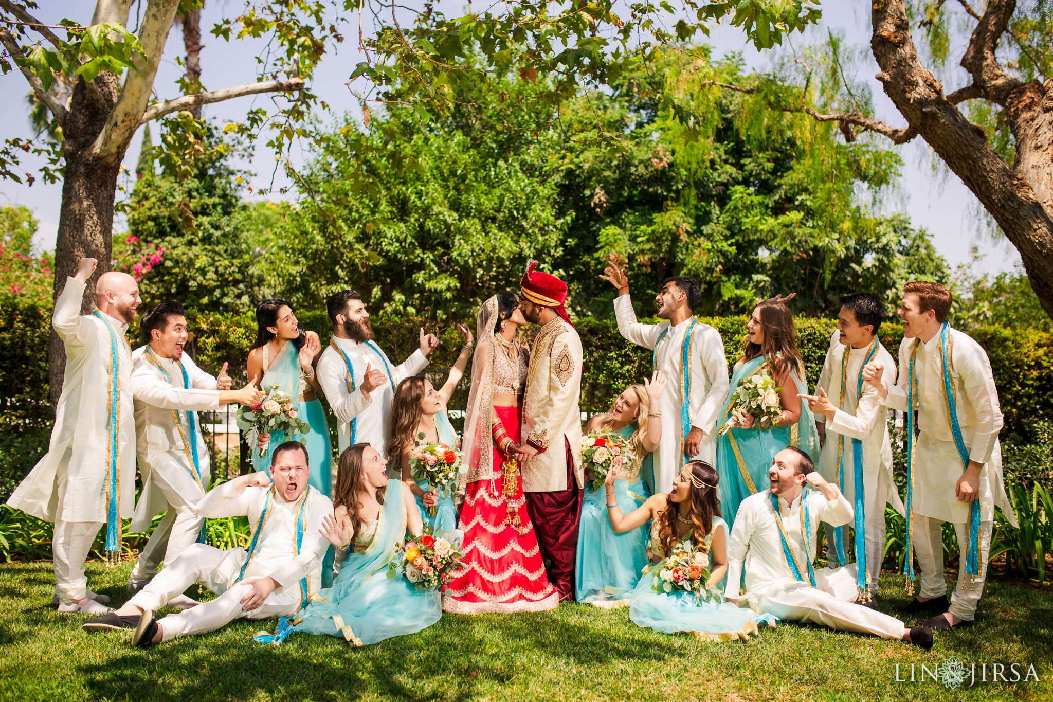 022 richard nixon library yorba linda indian wedding party photography