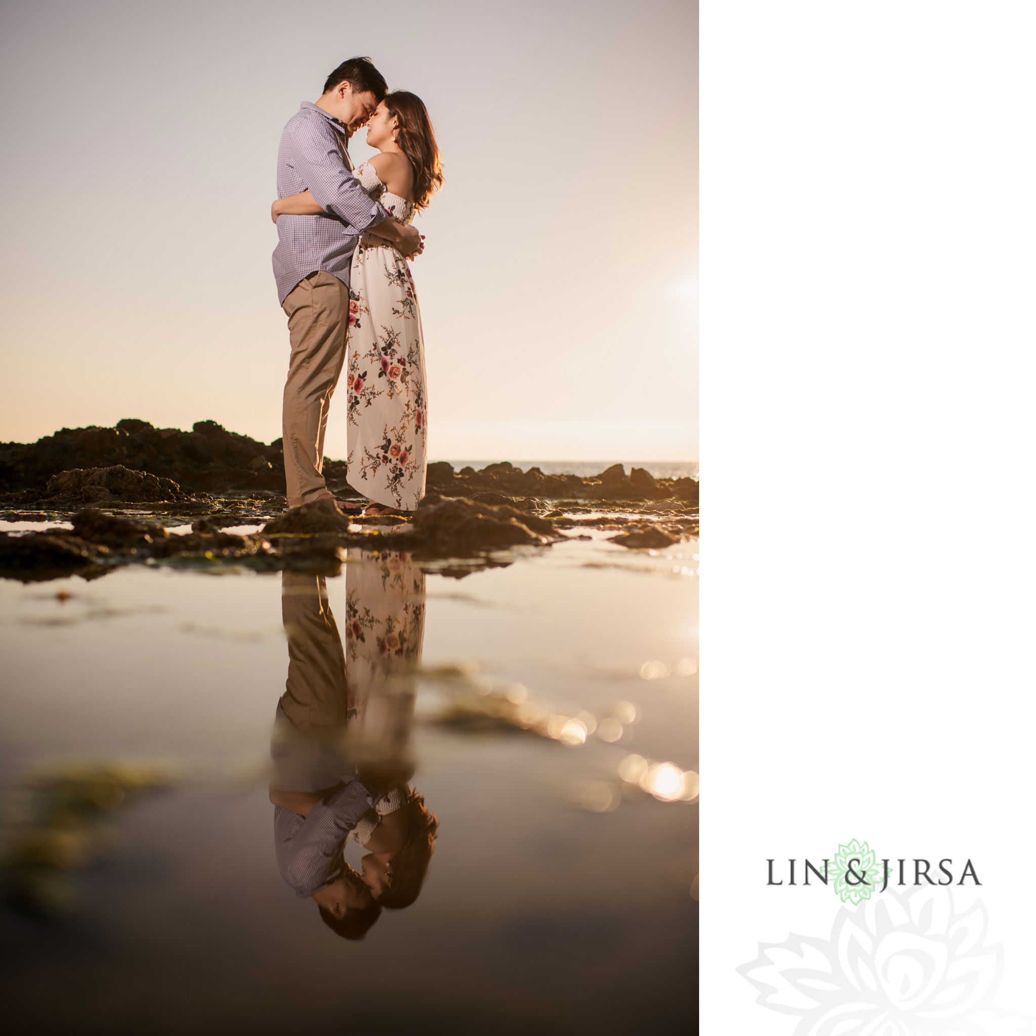 12 laguna beach sunset engagement photography