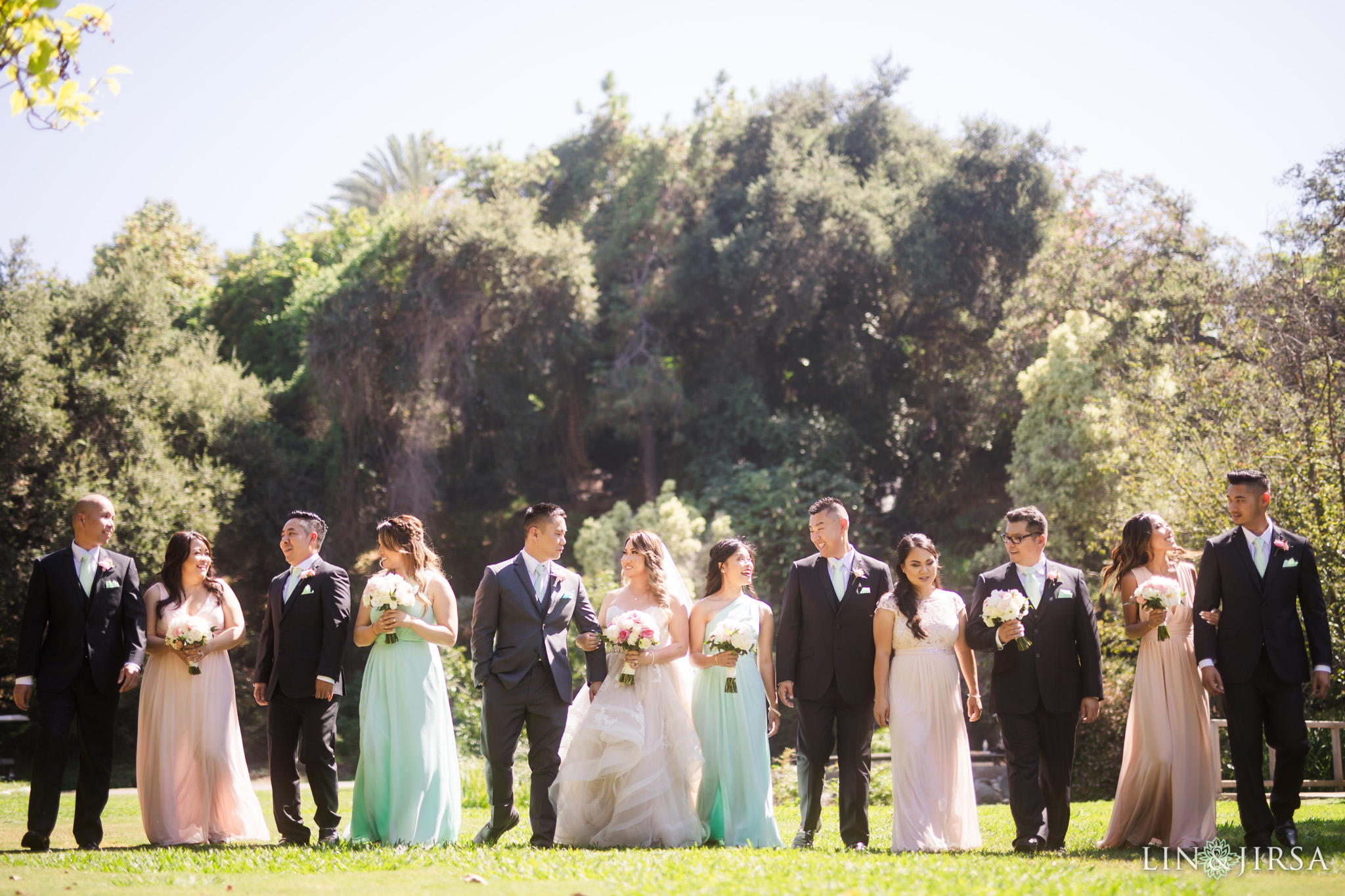 14 los angeles arboretum wedding party photography