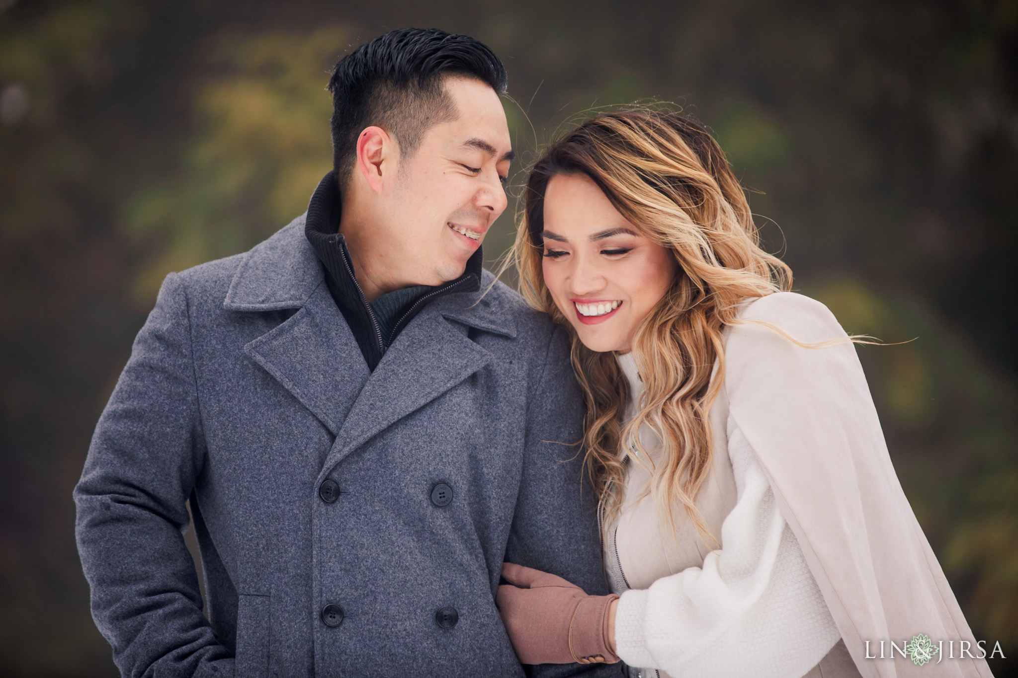 02 Green Valley Lake Snowy Engagement Photography