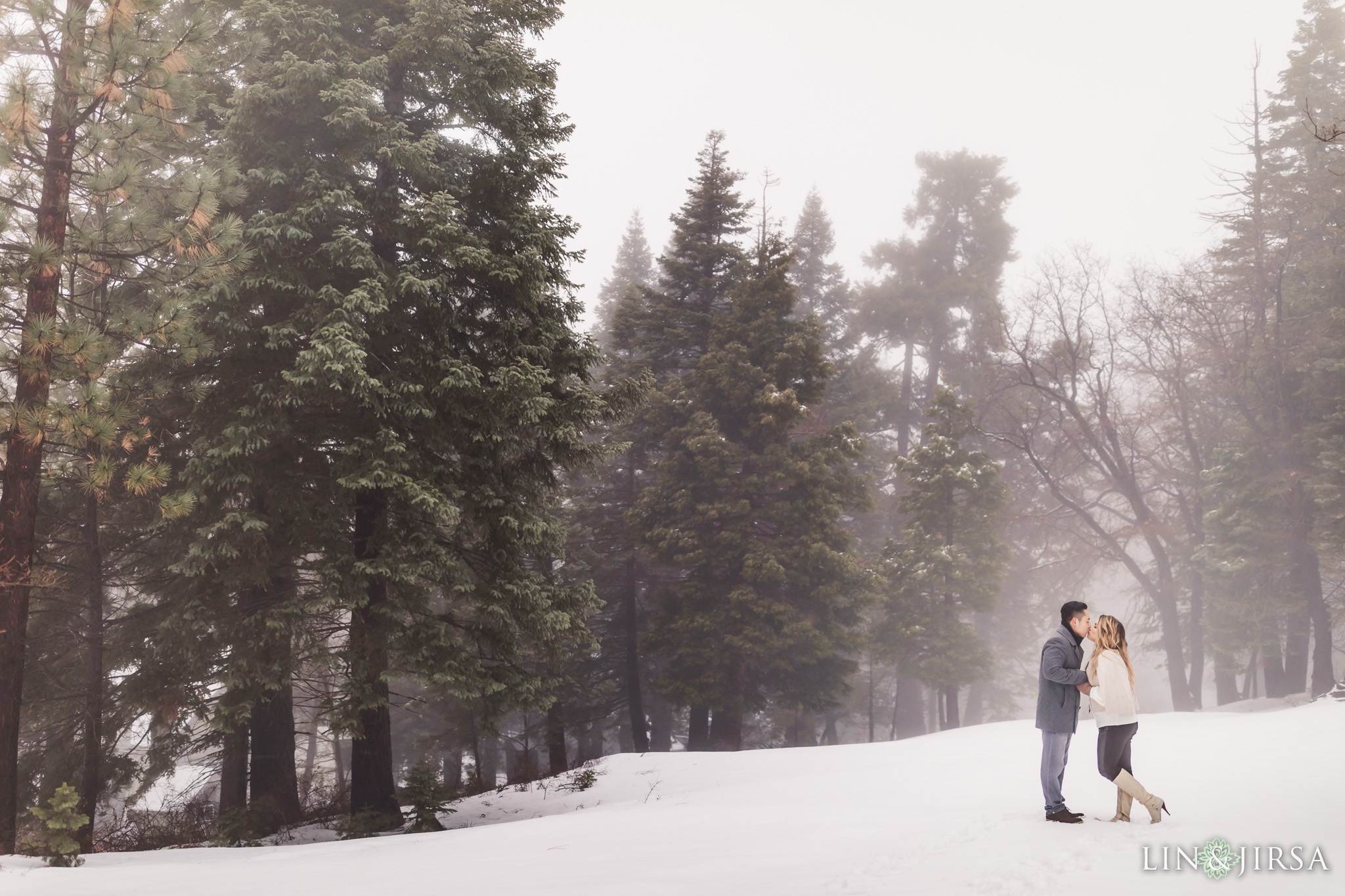 05 Big Bear Mountain Snowy Engagement Photography