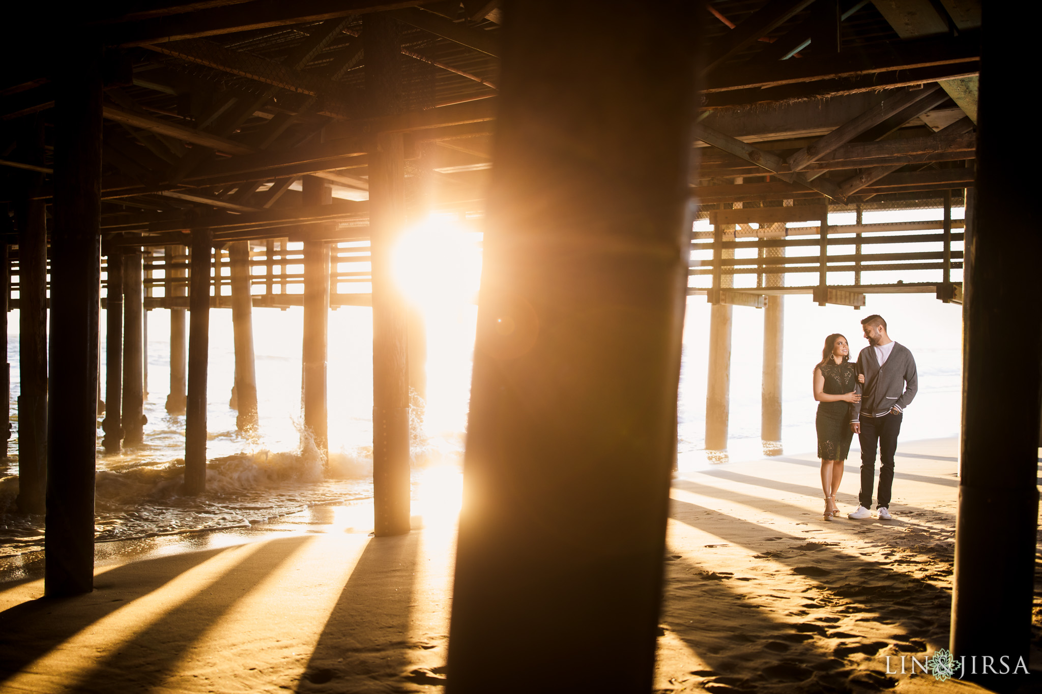 07 Tongva Park Santa Monica Pier Engagement Photography