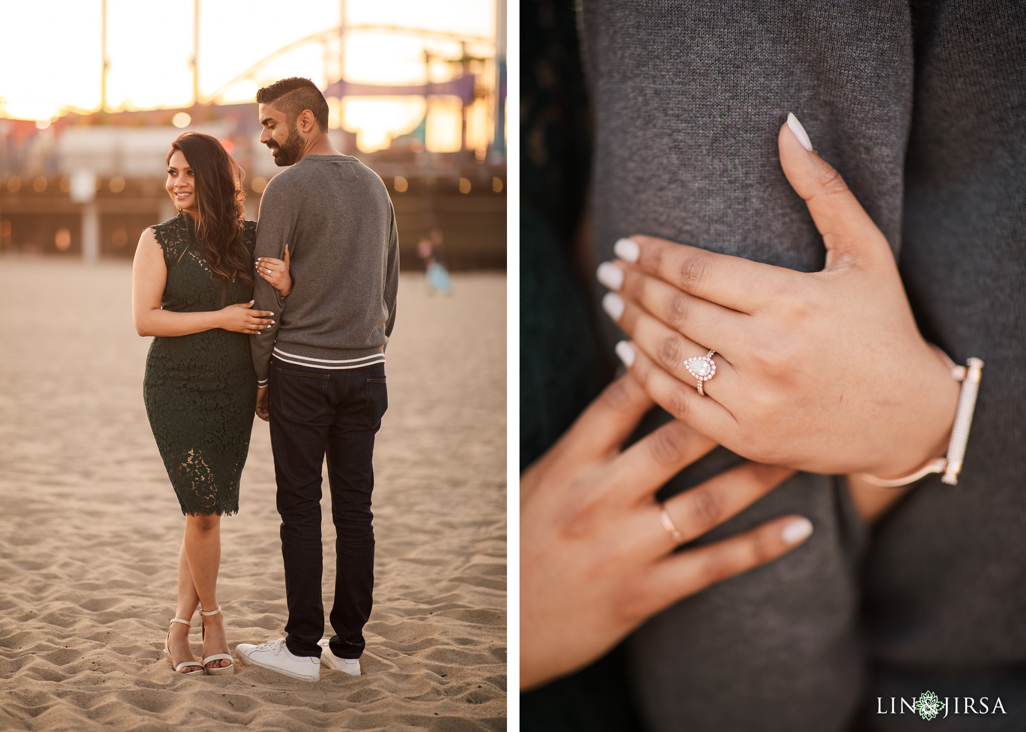 08 Tongva Park Santa Monica Pier Engagement Photography