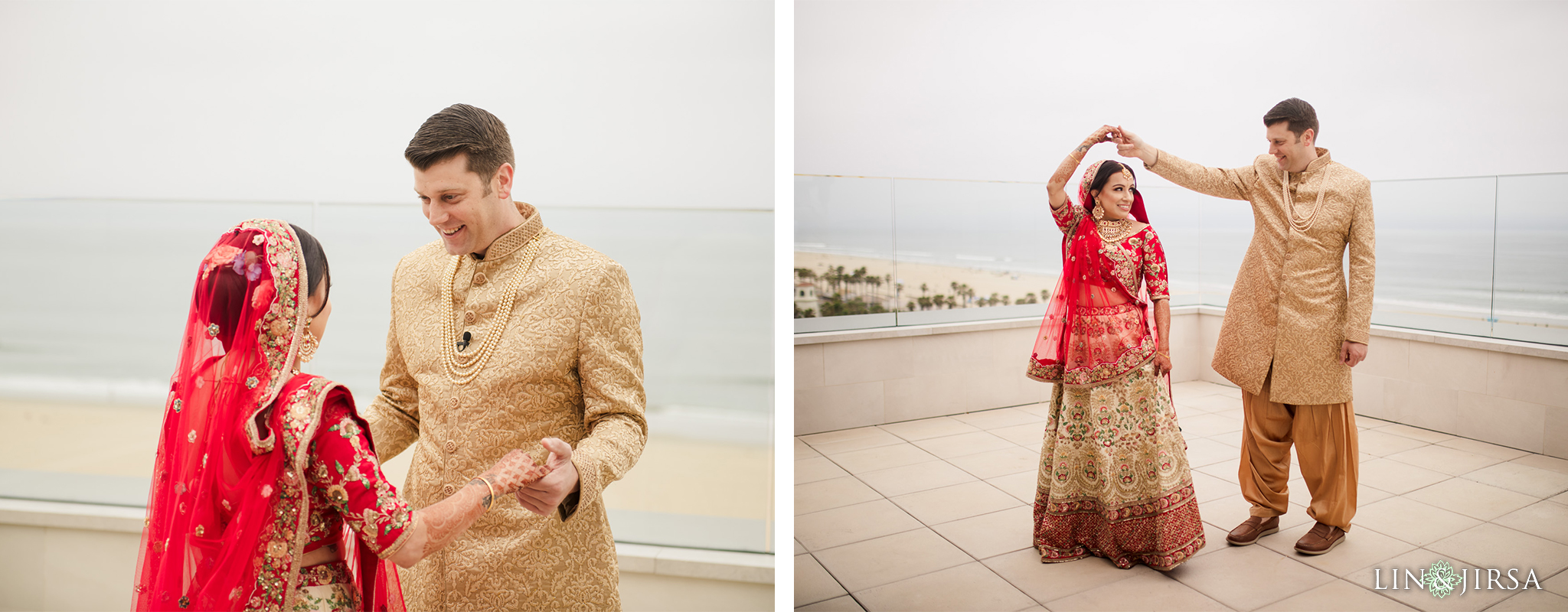 10 The Waterfront Beach Resort Orange County Indian Wedding Photography