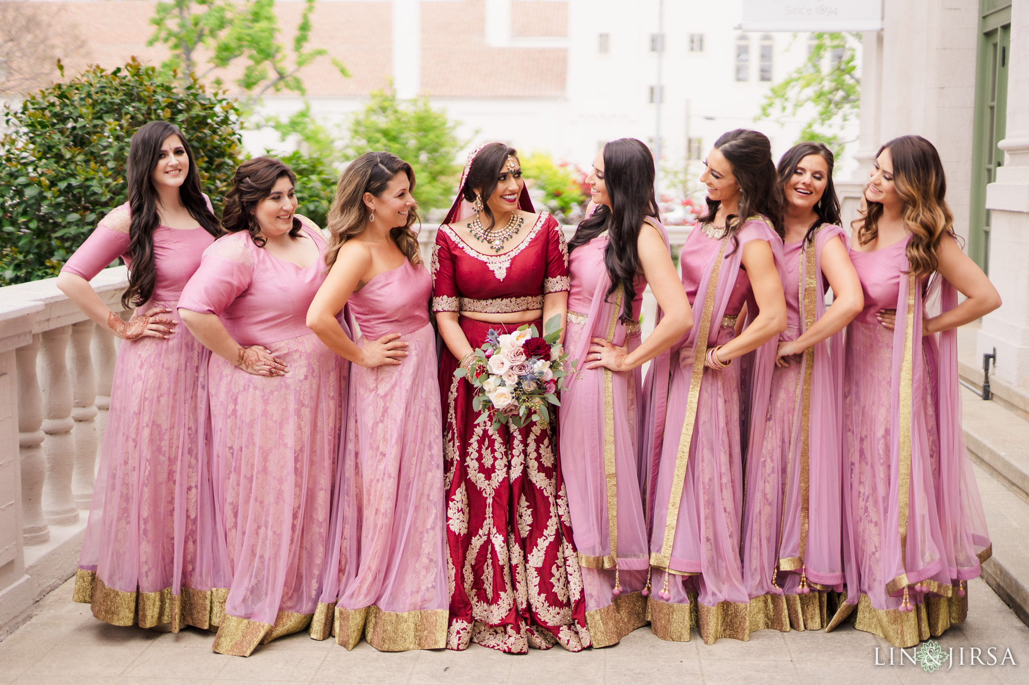 11 The Ebell Los Angeles Bridal Party Wedding Photography