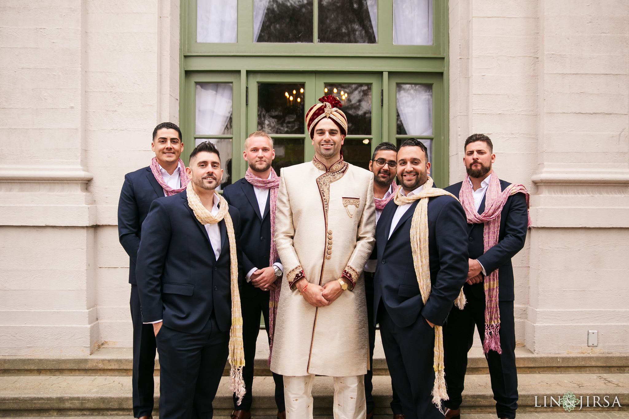 12 The Ebell Los Angeles Indian Groomsmen Wedding Photography