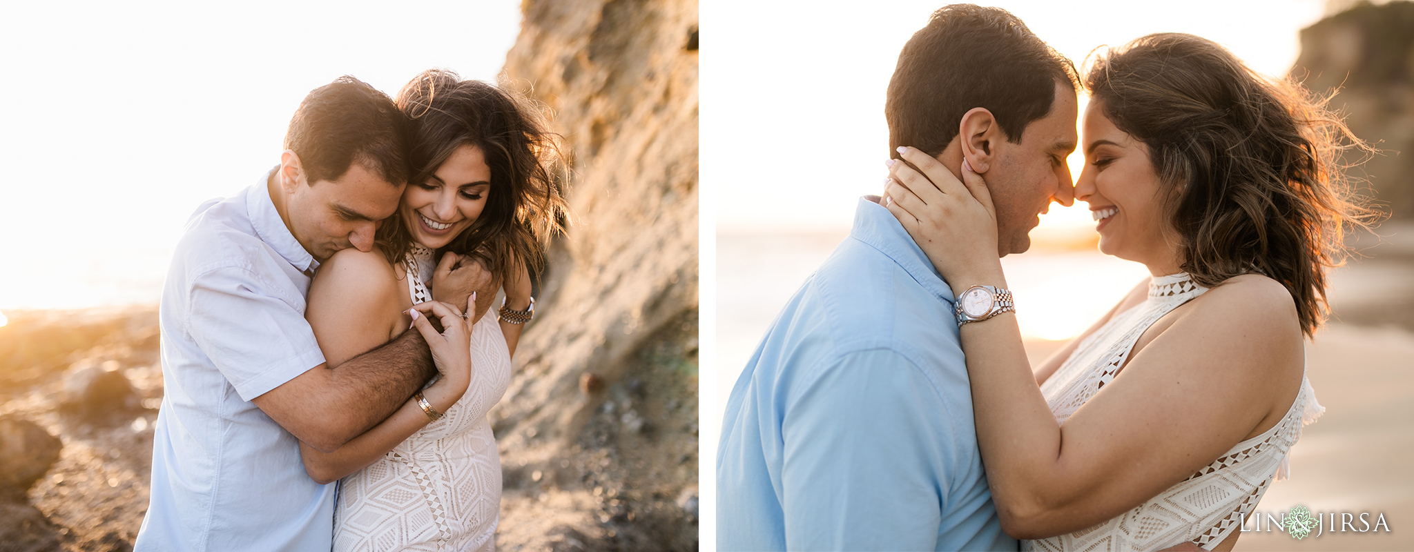 13 Orange County Sunset Beach Engagement Photography