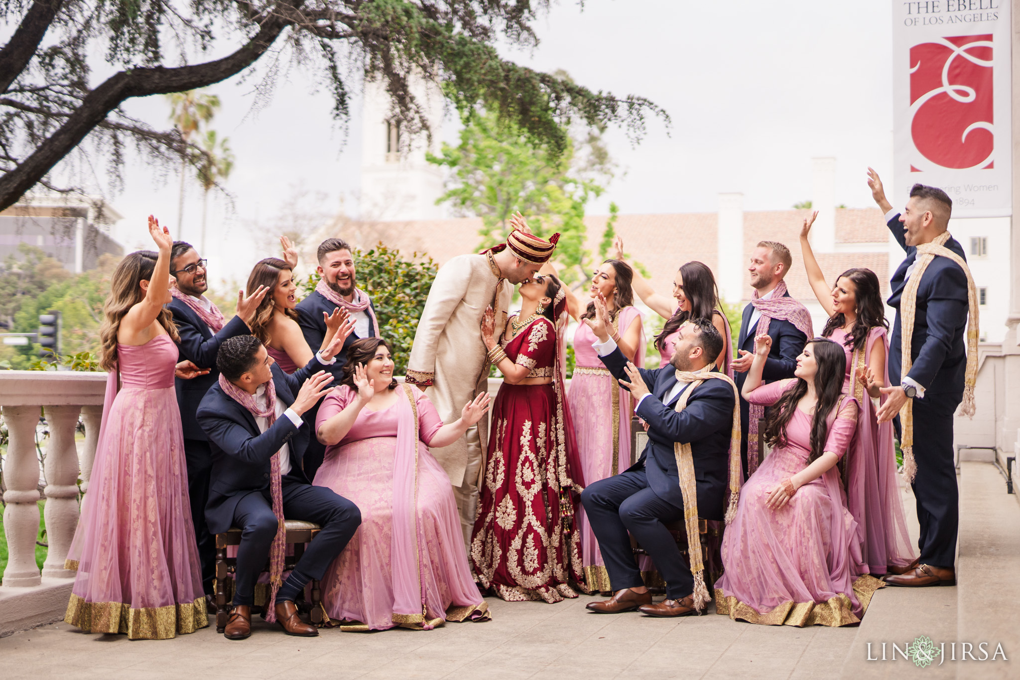 13 The Ebell Los Angeles Indian Wedding Party Photography