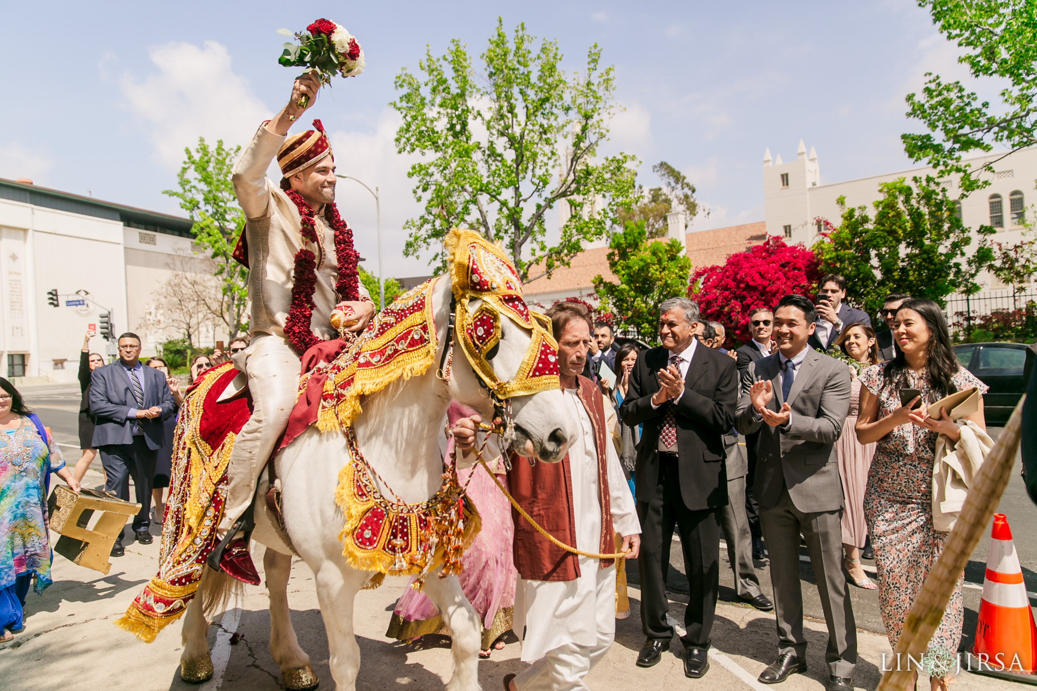 17 The Ebell Los Angeles Indian Wedding Baraat Photography