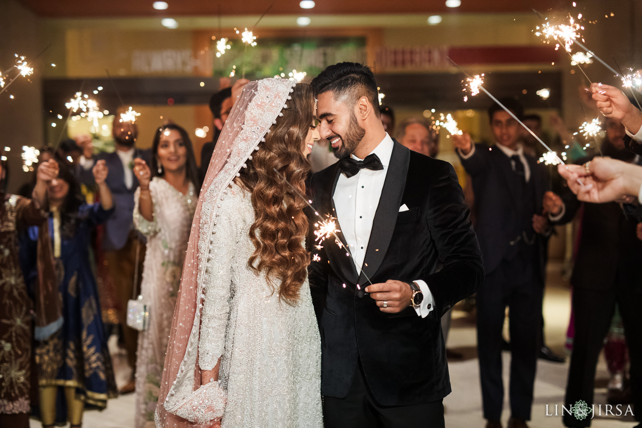 20 Hotel Irvine Pakistani Muslim Wedding Sparklers Photography