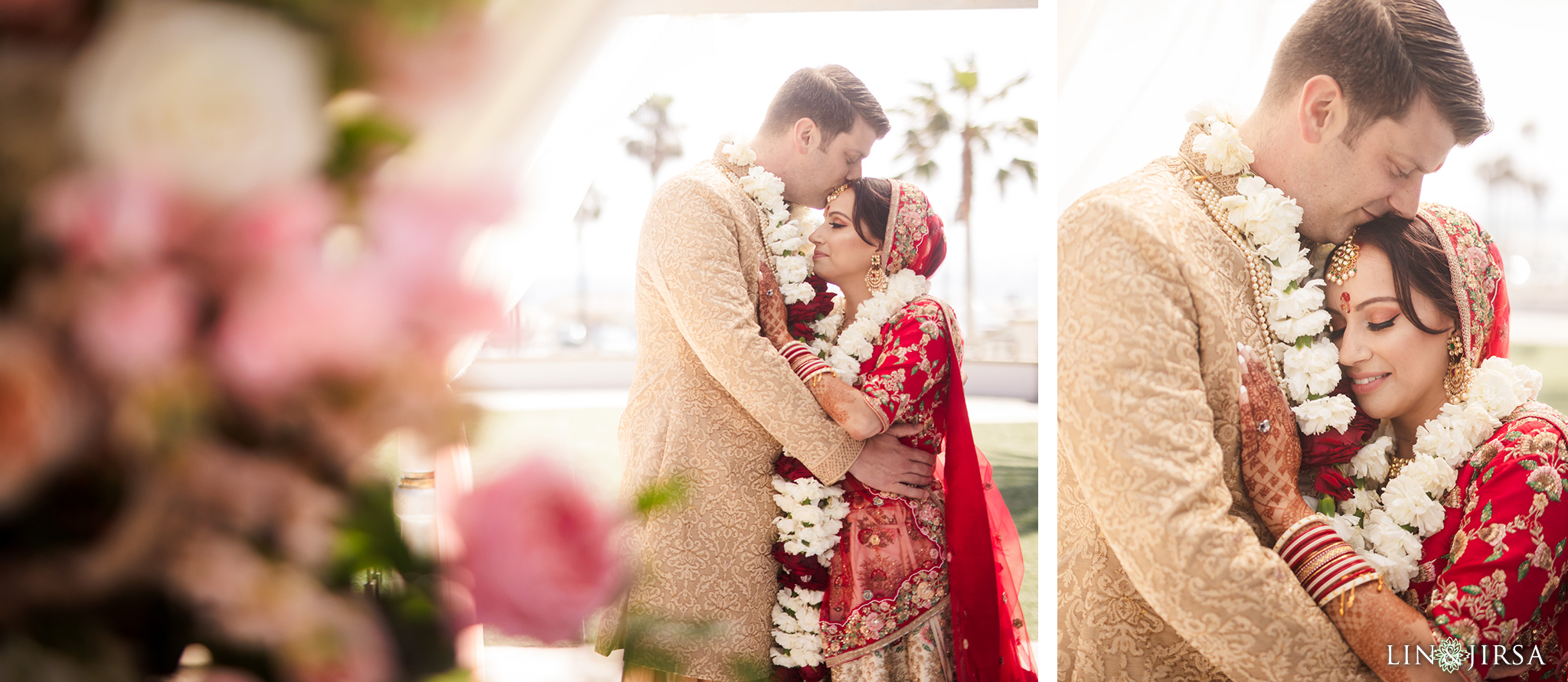 24 The Waterfront Beach Resort Orange County Indian Wedding Photography