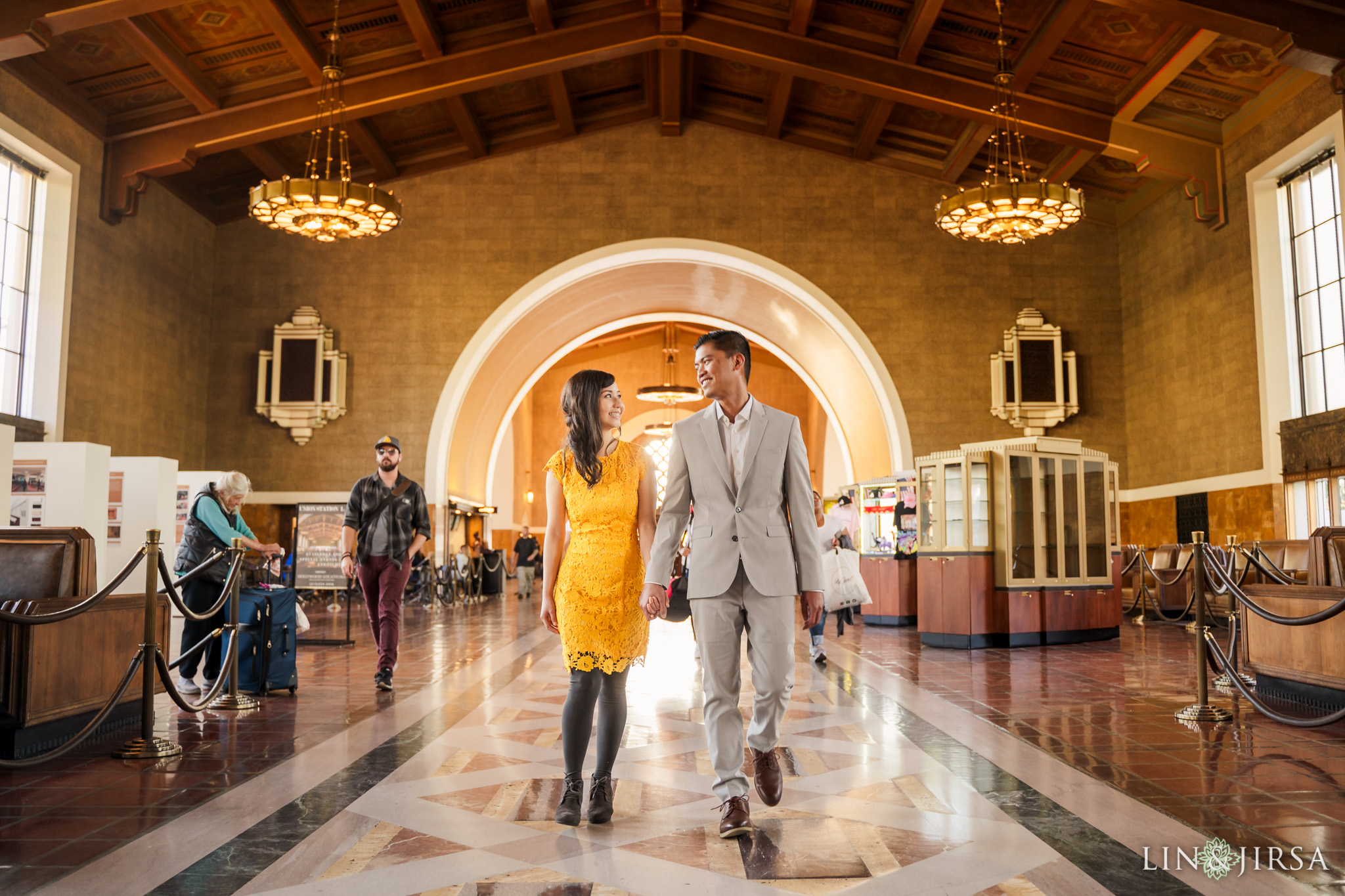 03 Union Station Los Angeles Engagement Photography