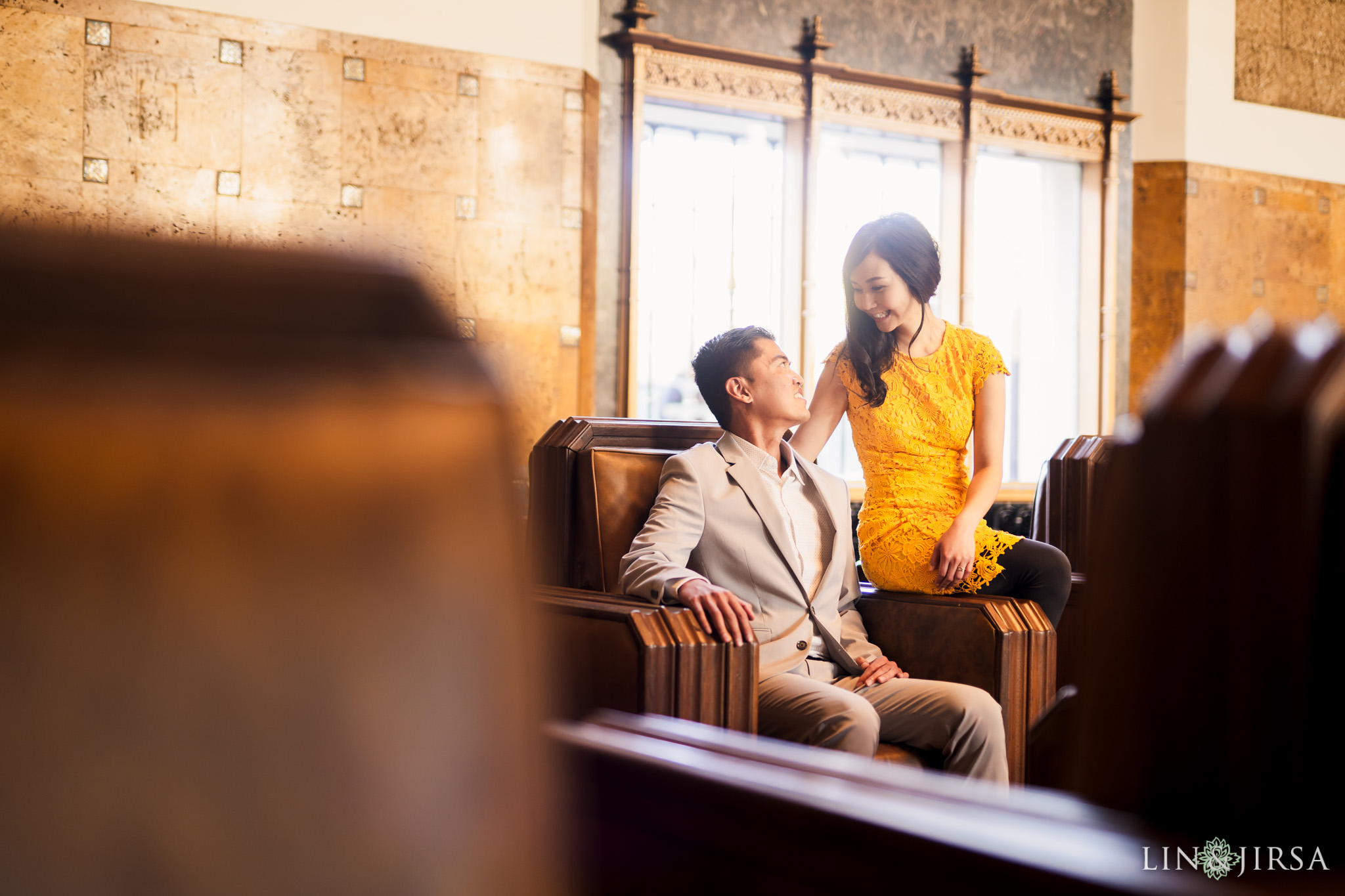 06 Union Station Los Angeles Engagement Photography