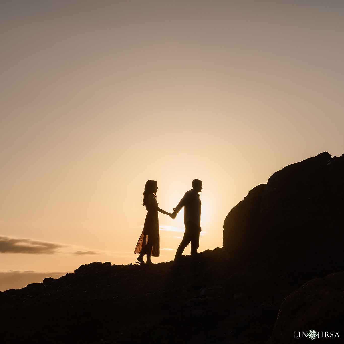 18 Laguna Beach Silhouette Engagement Photographer