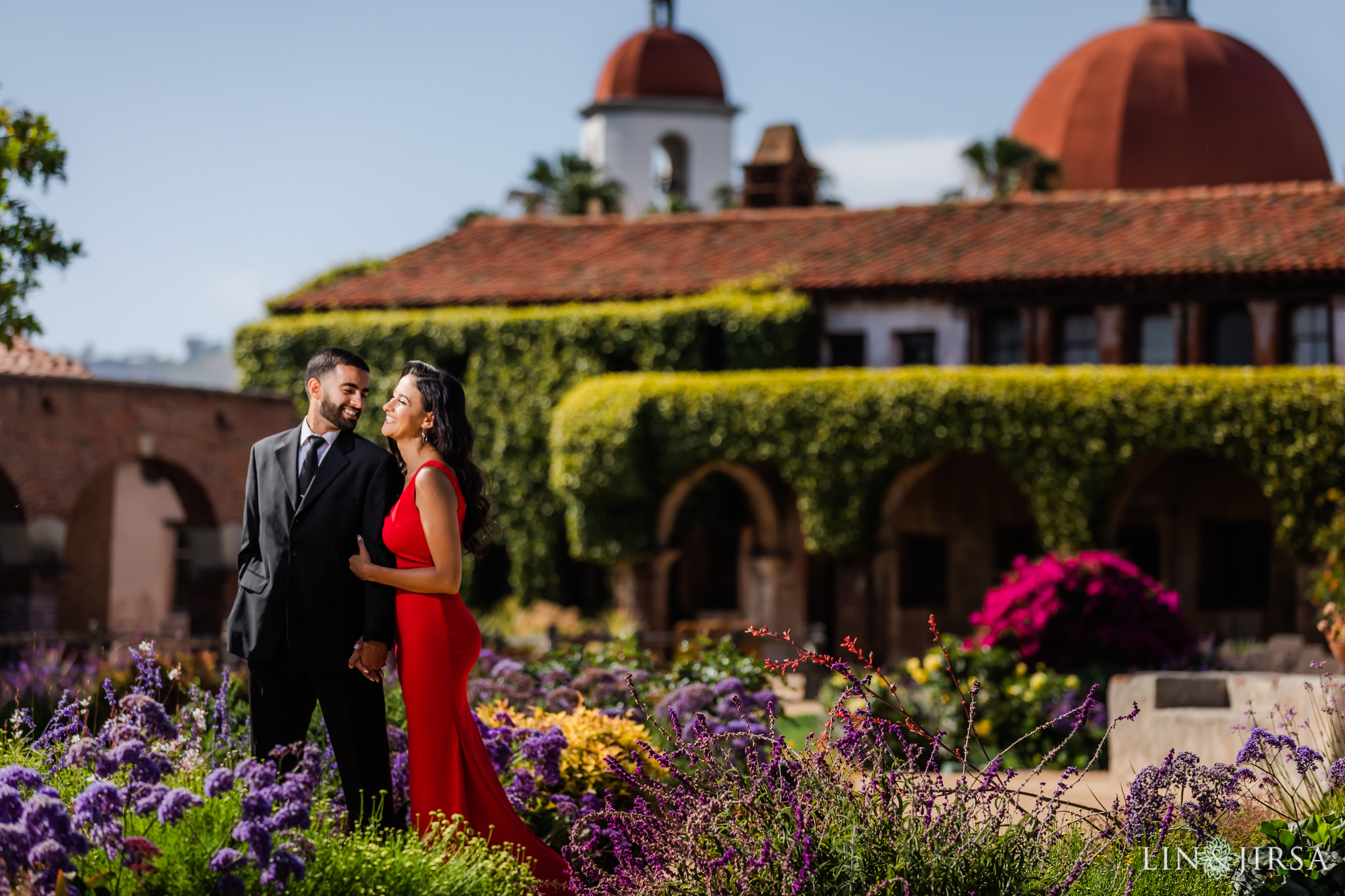 zbf Mission San Juan Capistrano Engagement Photography