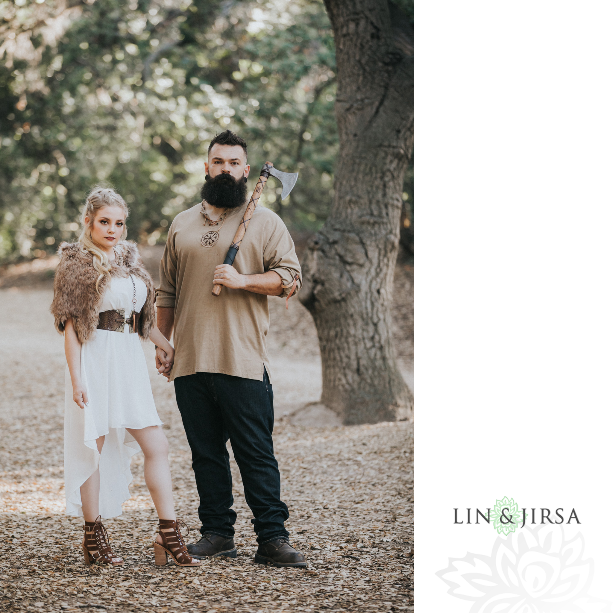 04 Viking Theme Orange County Game of Thrones Engagement Photography