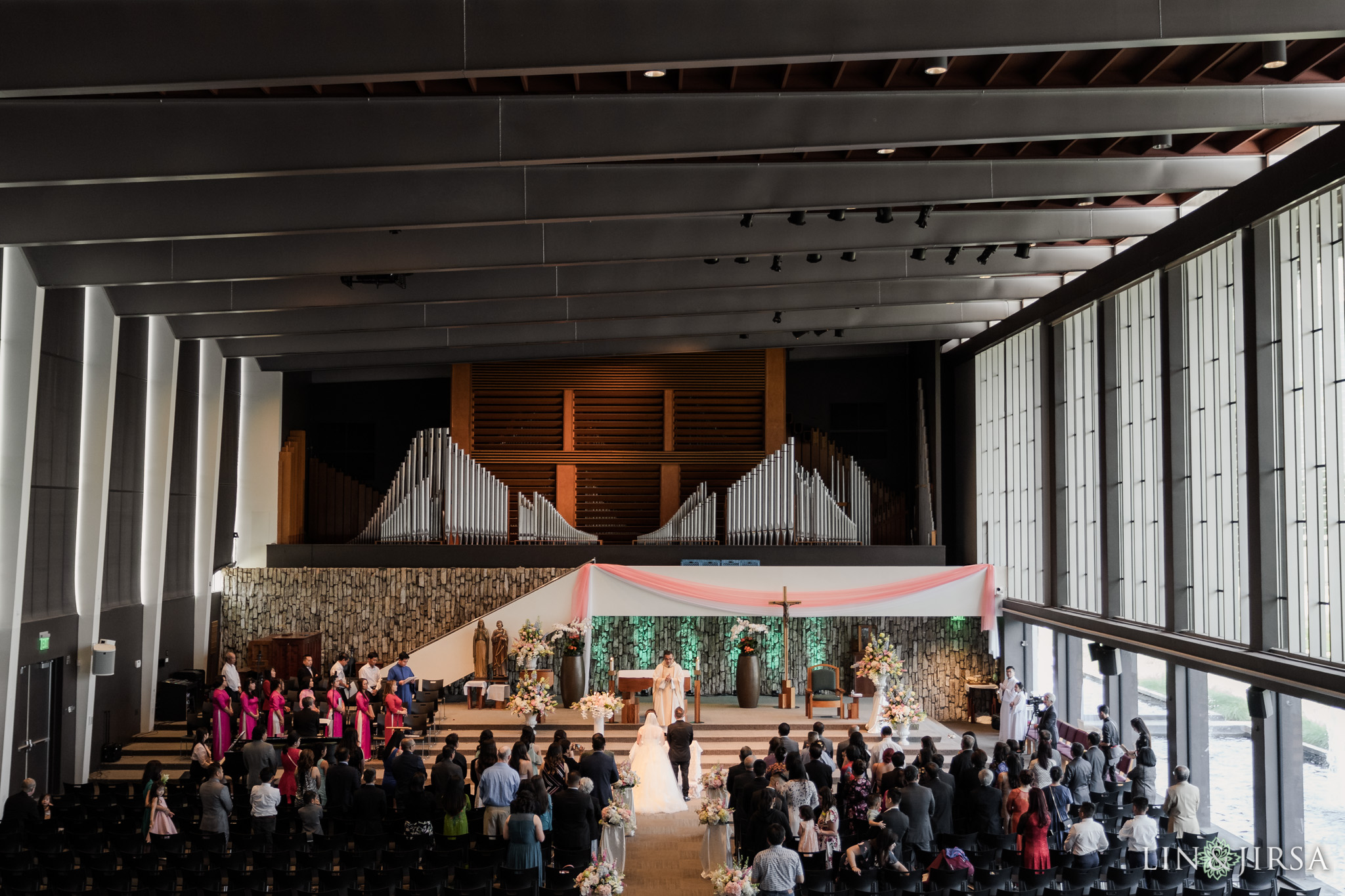 16 Christ Cathedral Garden Grove Wedding Ceremony Photography