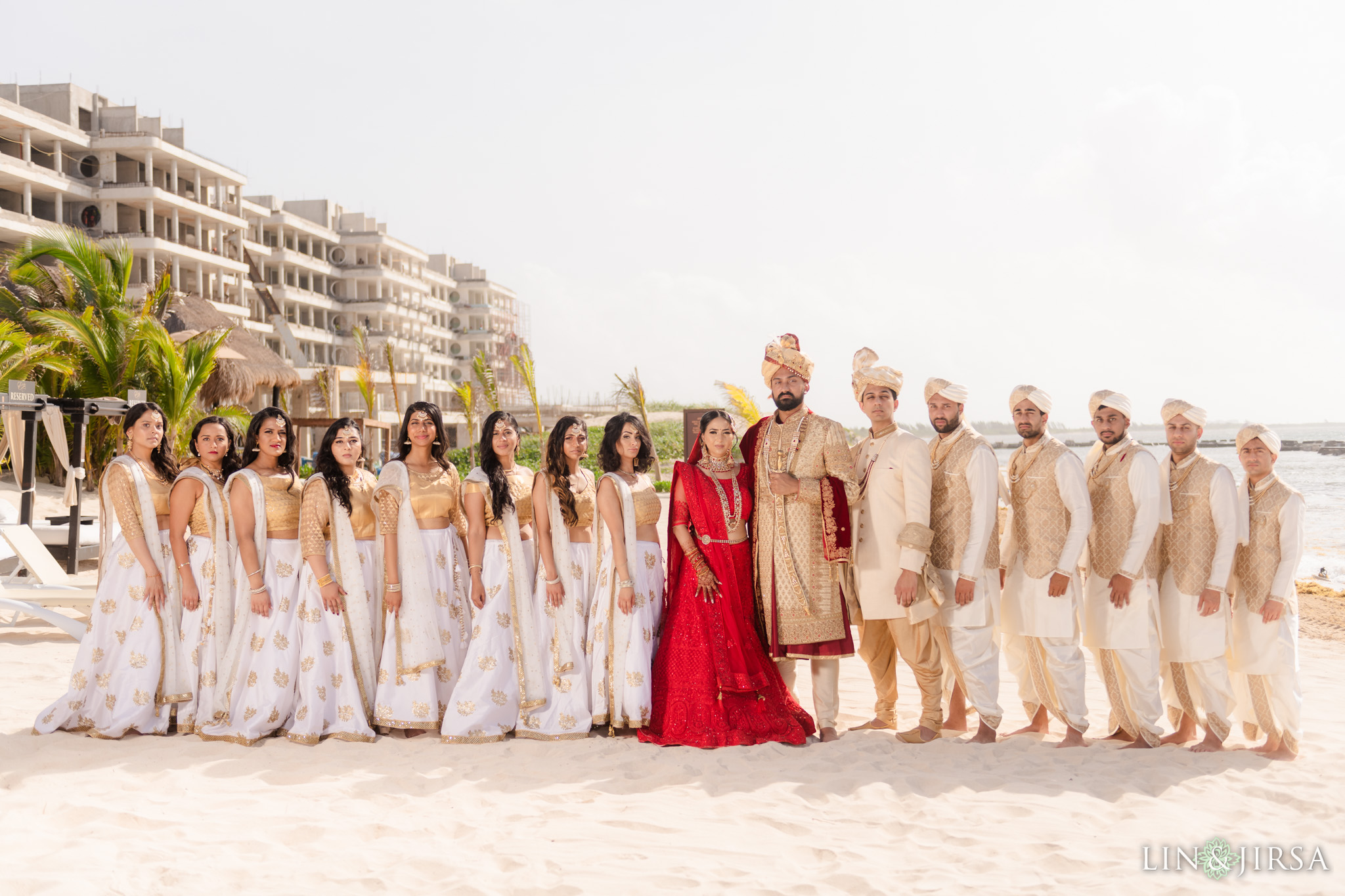 19 Generations El Dorado Royale Cancun Mexico Indian Wedding Party Photography