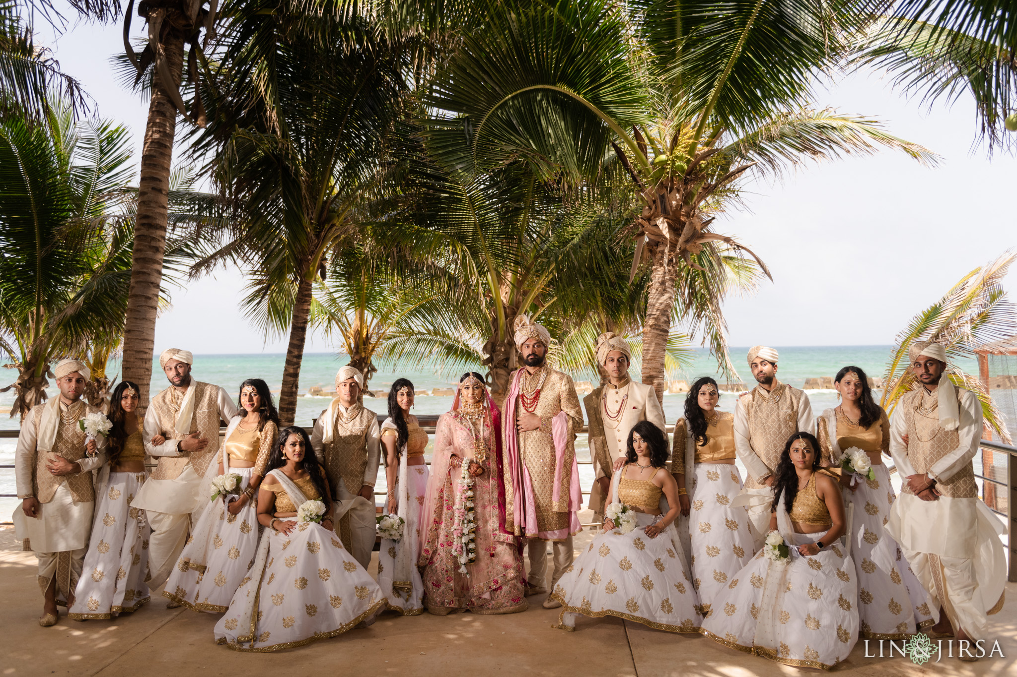 40 Generations Riviera Maya Cancun Mexico Indian Wedding Party Photography