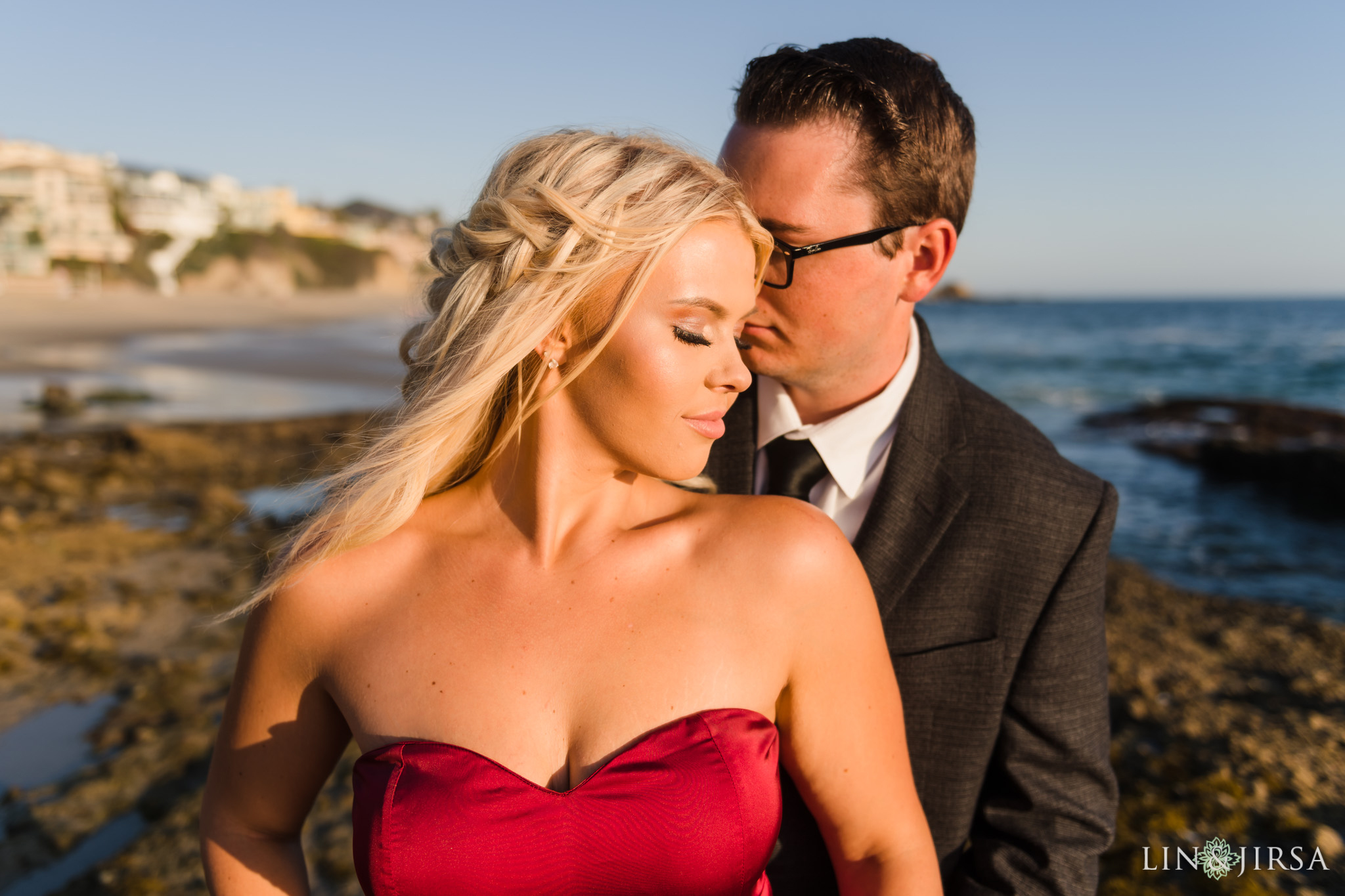 11 Orange County Sunset Beach Engagement Photography