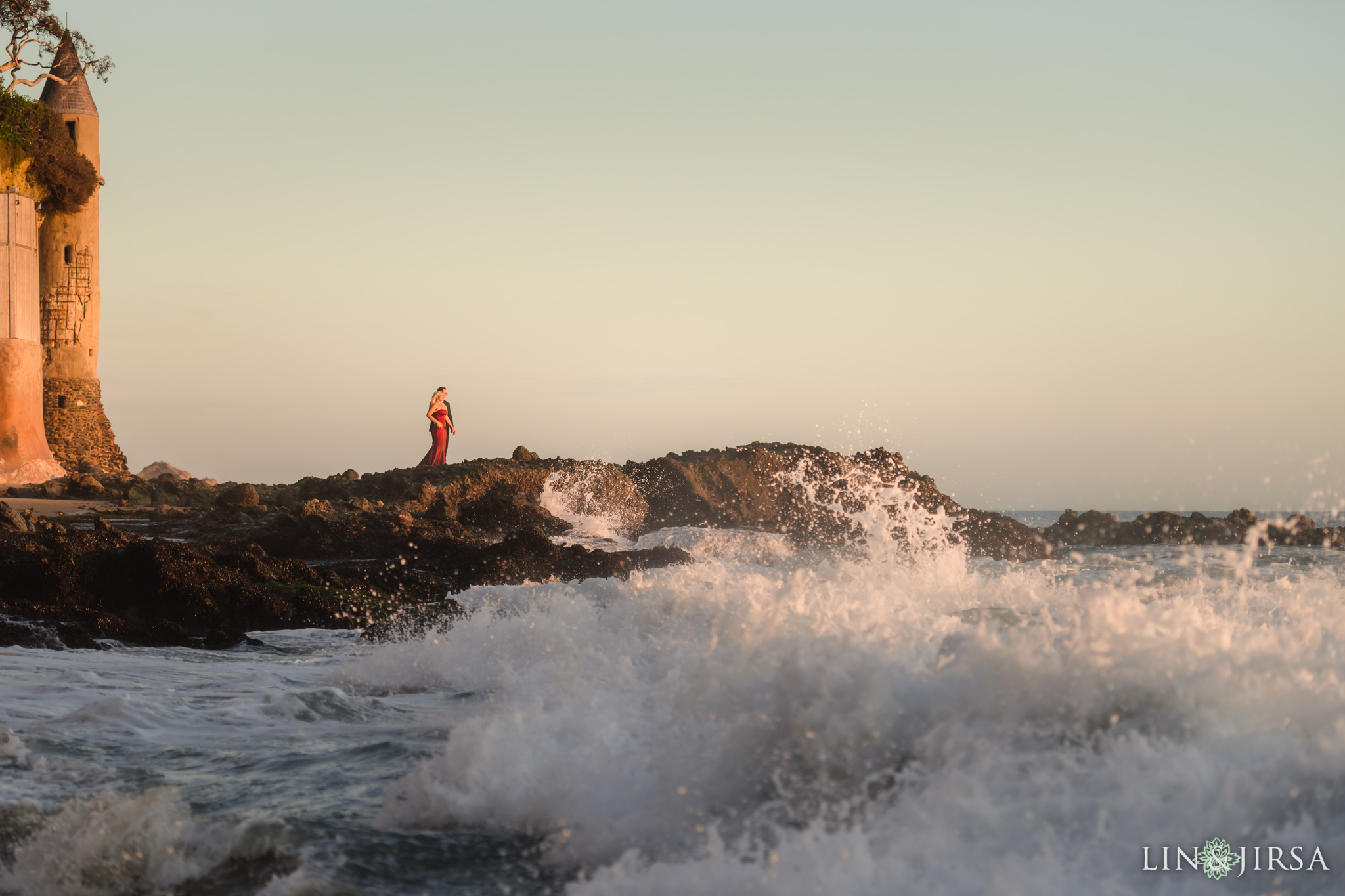 12 Orange County Sunset Beach Engagement Photography