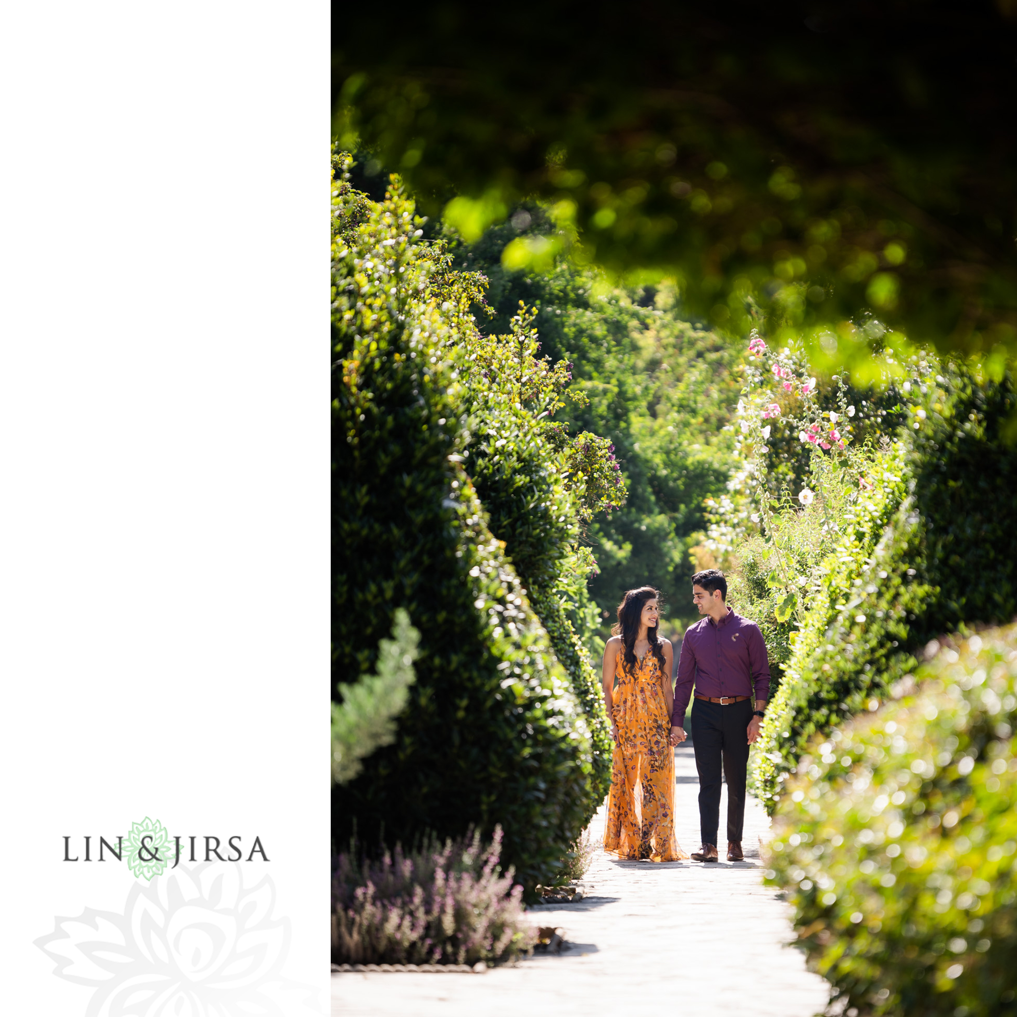 zjg Los Angeles Arboretum Arcadia Engagement Photography