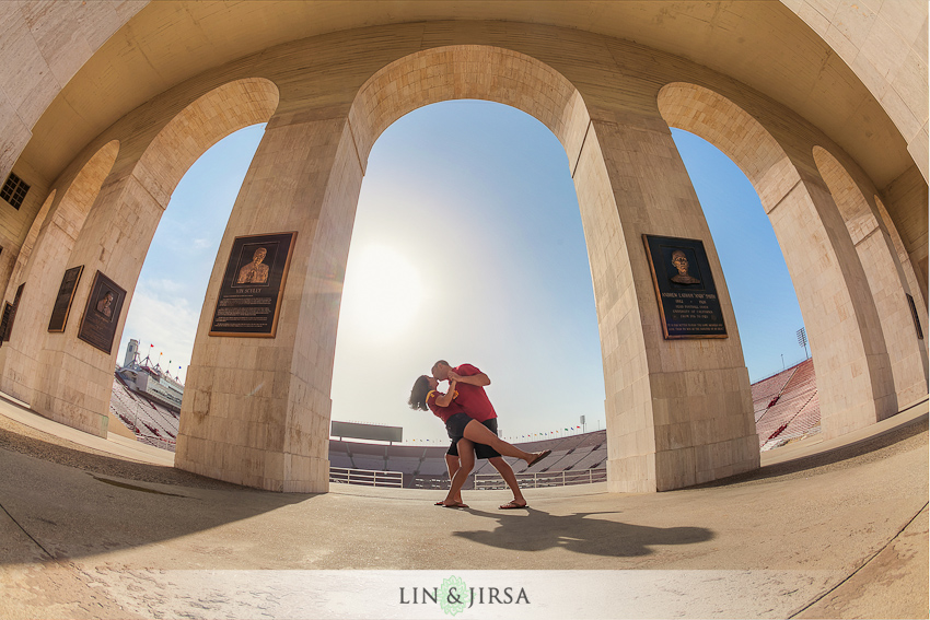 USC Engagement Photo idea