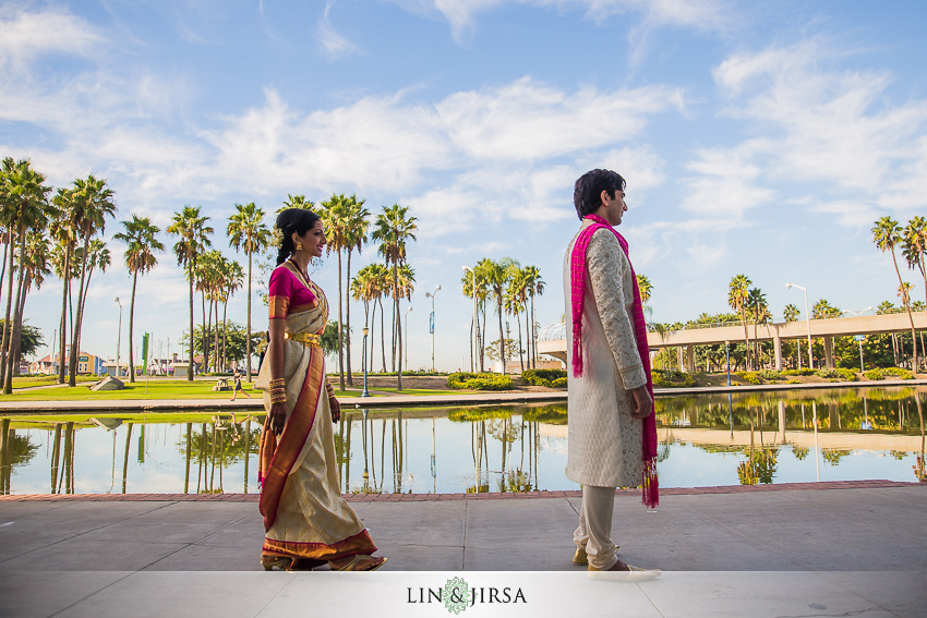 008-hyatt-regency-long-beach-indian-wedding-photographer-first-look-couple-session-photos