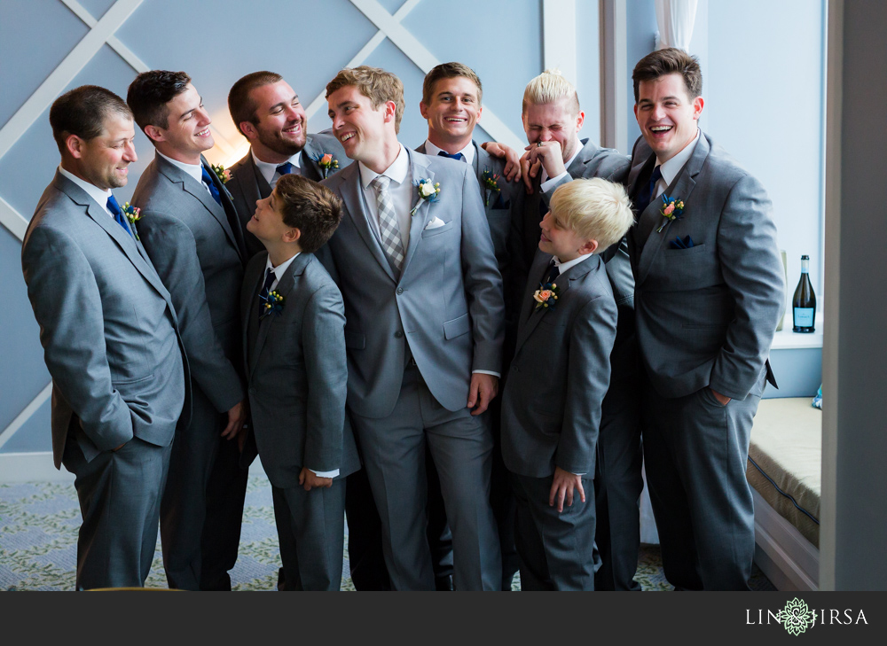 19-the-portofino-hotel-and-marina-wedding-photographer-first-look-wedding-party-photos