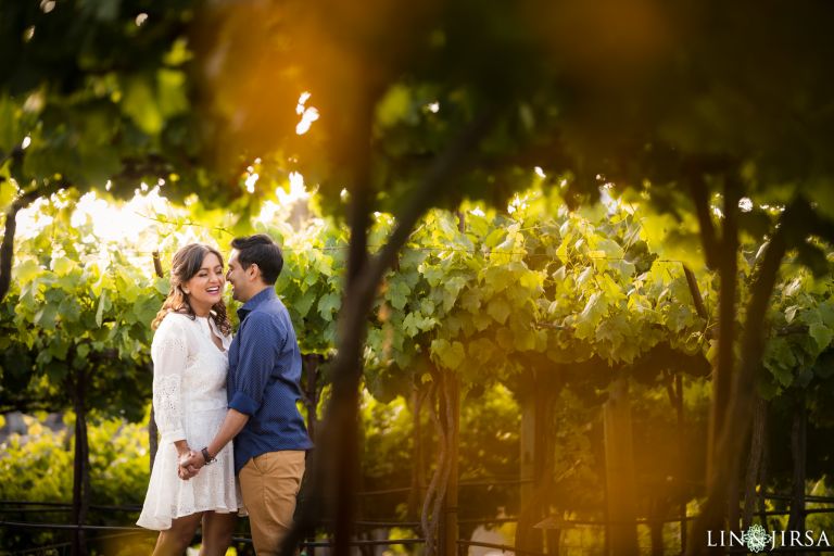 Newport Beach Vineyards & Winery Engagement Chandni & Rushabh