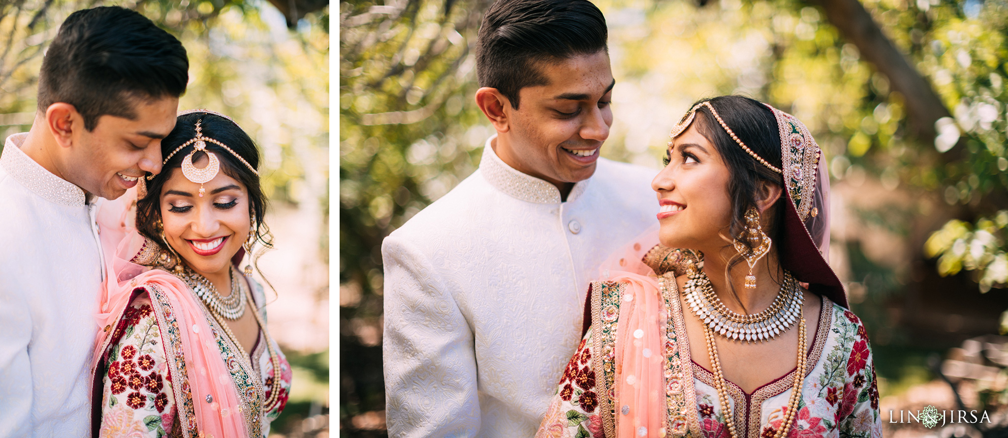 ethereal open air resort wedding couple session trees