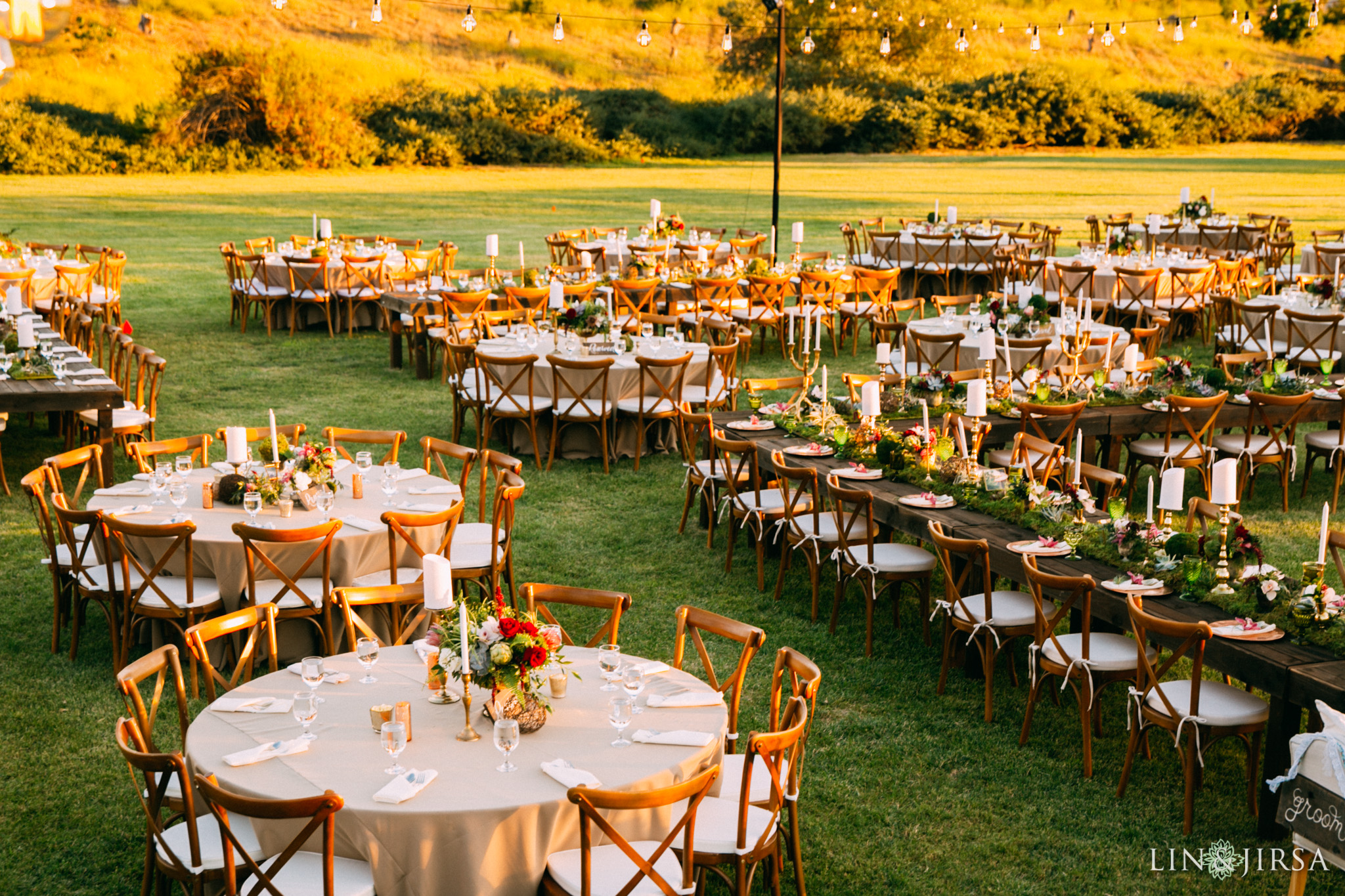 ethereal open air resort wedding reception