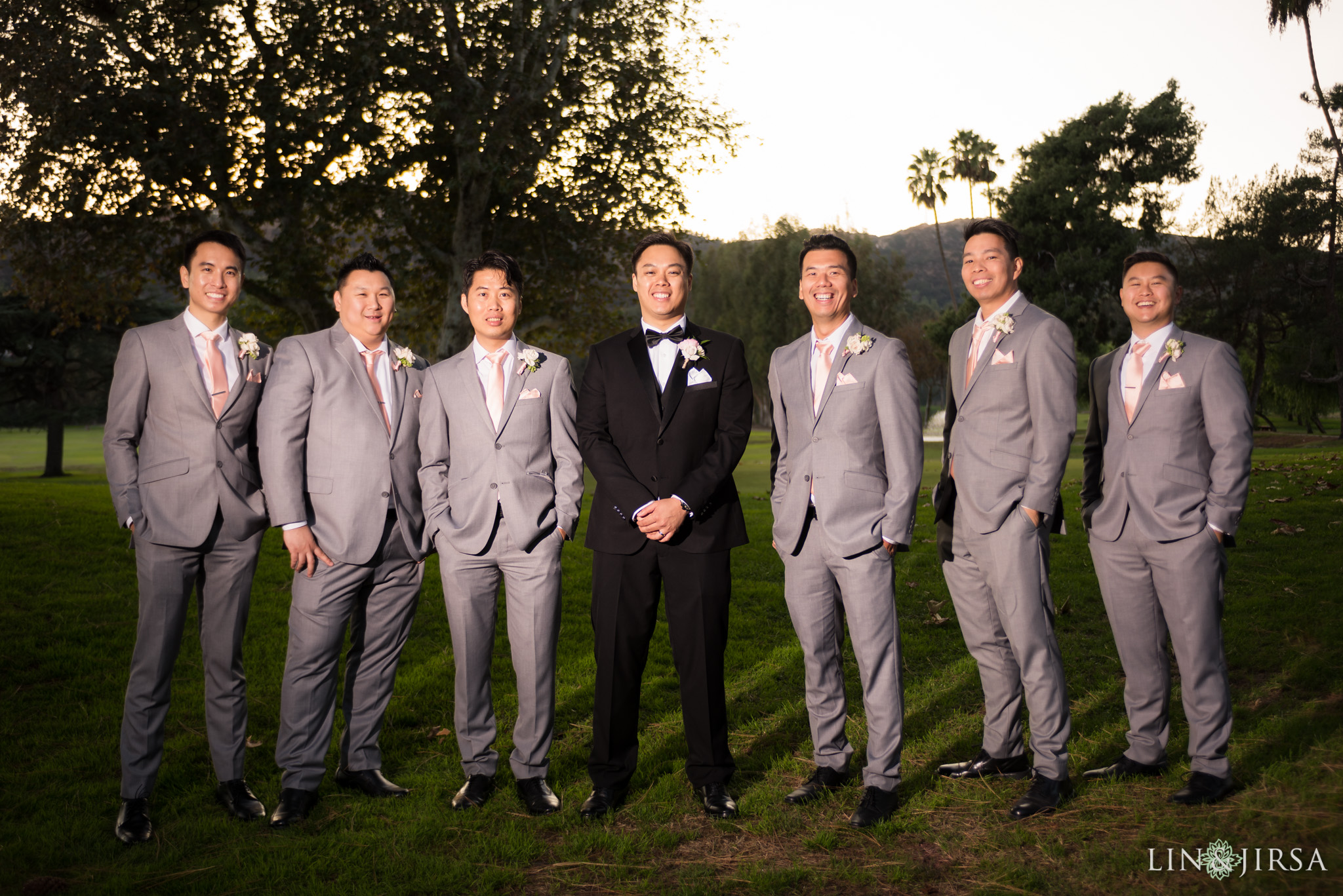 11 brookside golf club pasadena groomsmen wedding photography