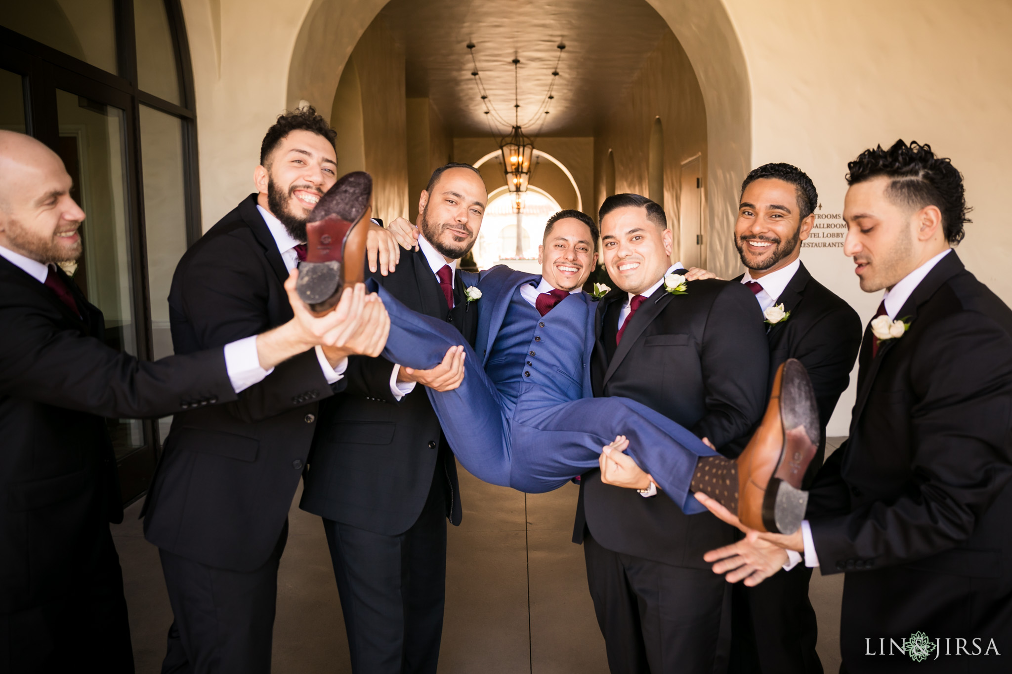 11 hyatt regency huntington beach groomsmen photography