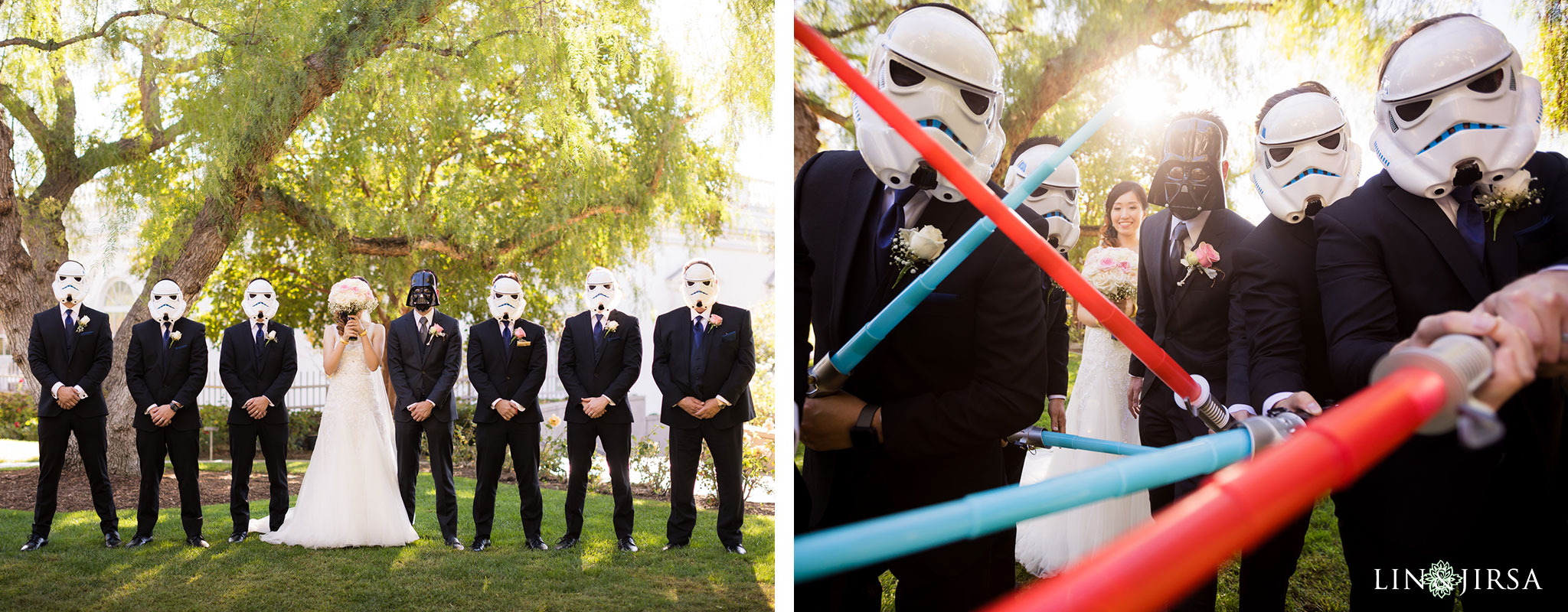 18 orange county star wars wedding party photography