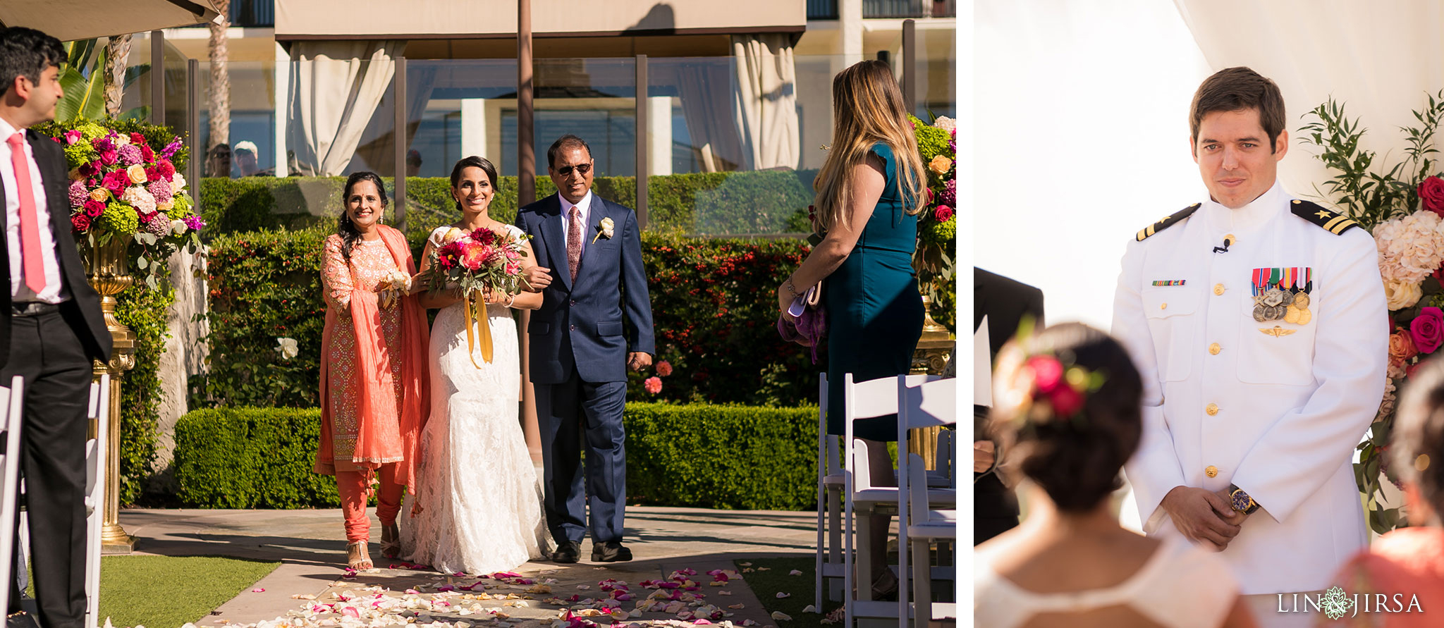 14 newport beach marriott hotel wedding ceremony photography 1