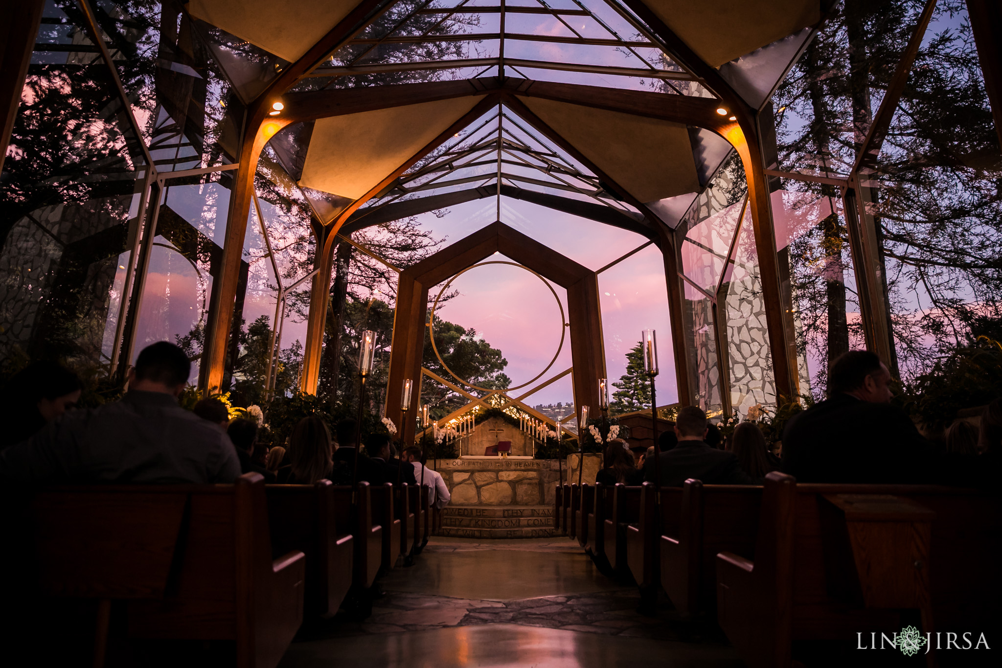 16 wayfarers chapel wedding ceremony photography