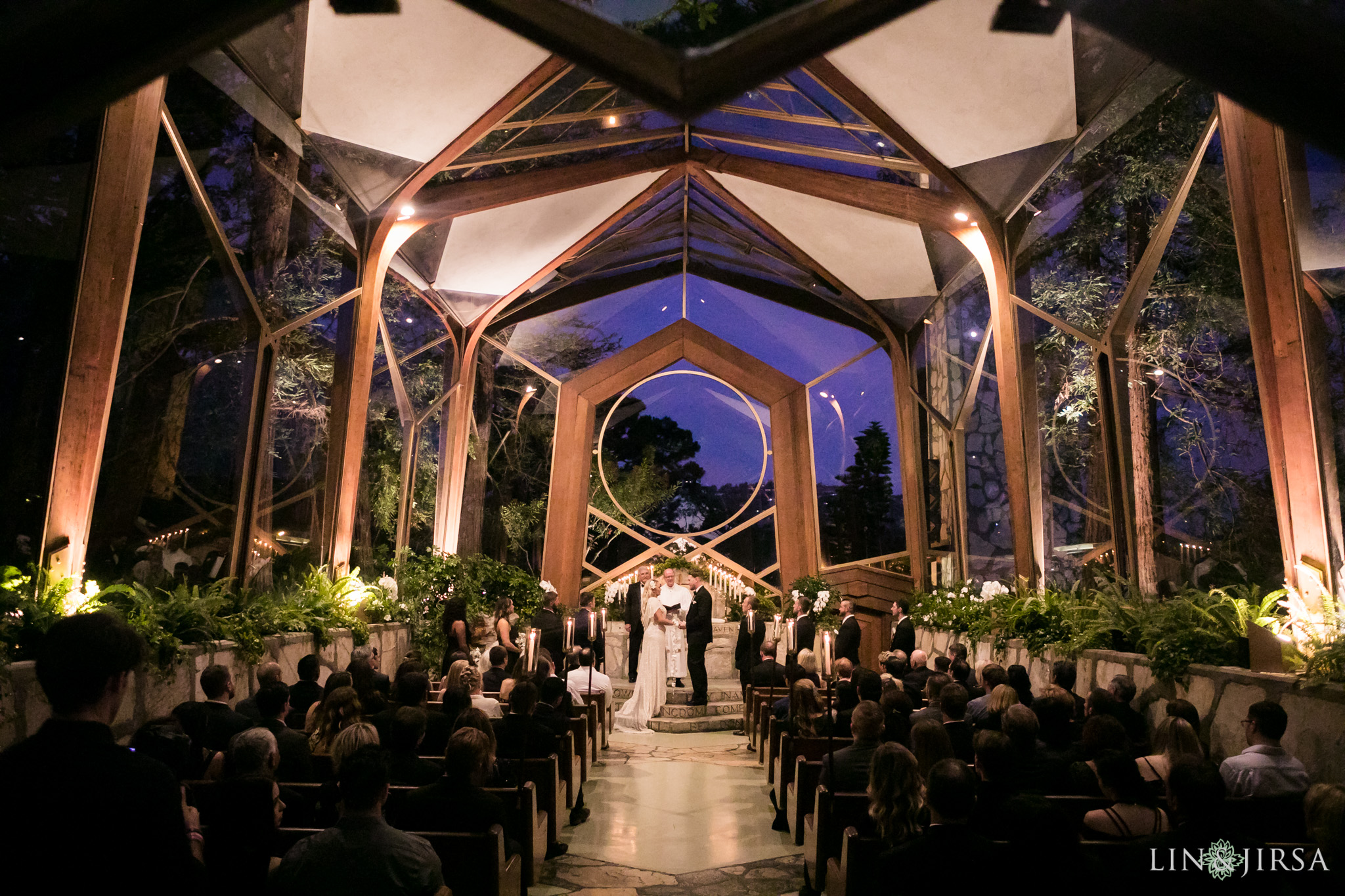 19 wayfarers chapel wedding ceremony photography