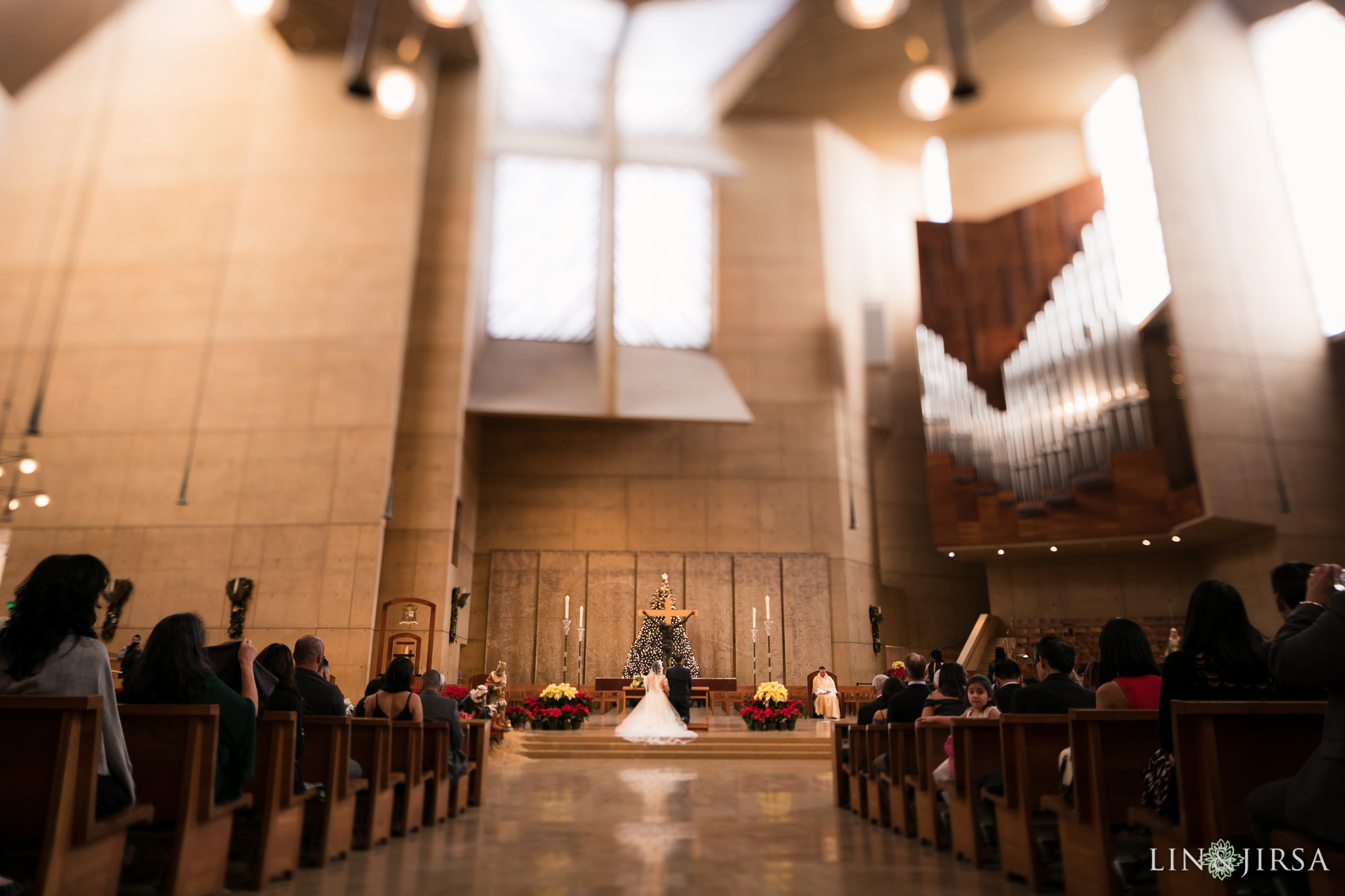 20 cathedral of our lady of angels wedding ceremony photography