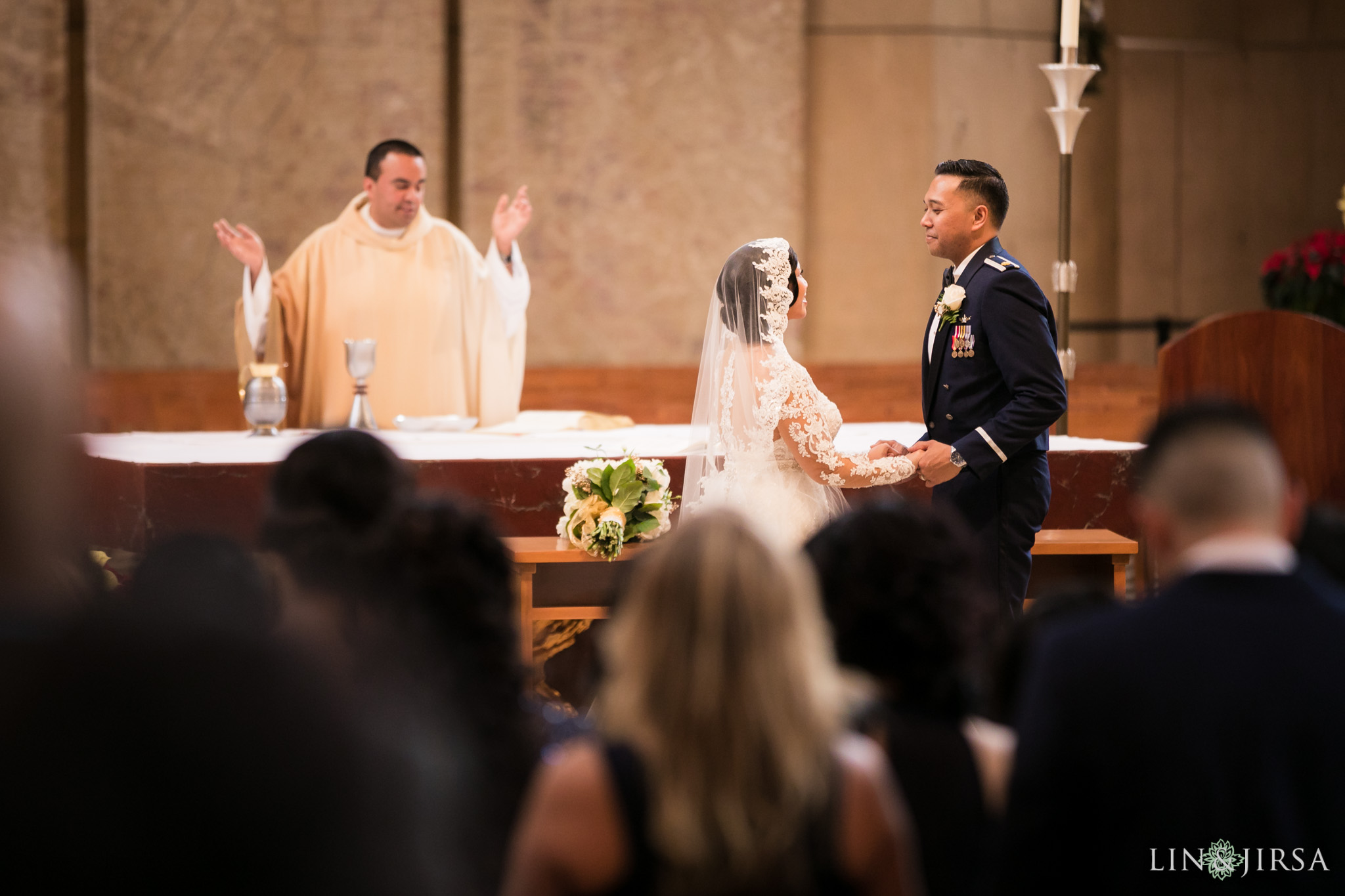 21 cathedral of our lady of angels wedding ceremony photography