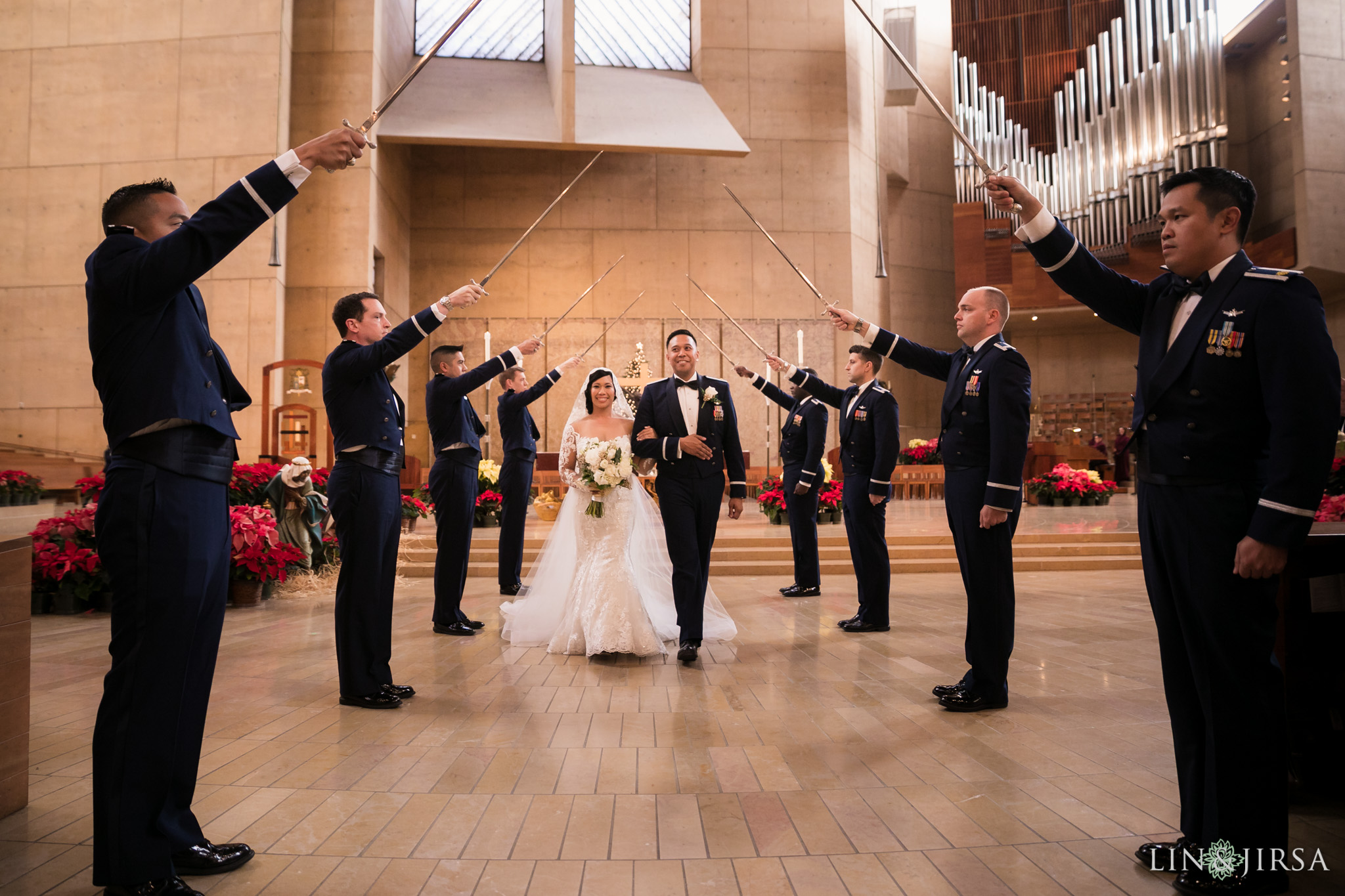 24 cathedral of our lady of angels wedding ceremony photography