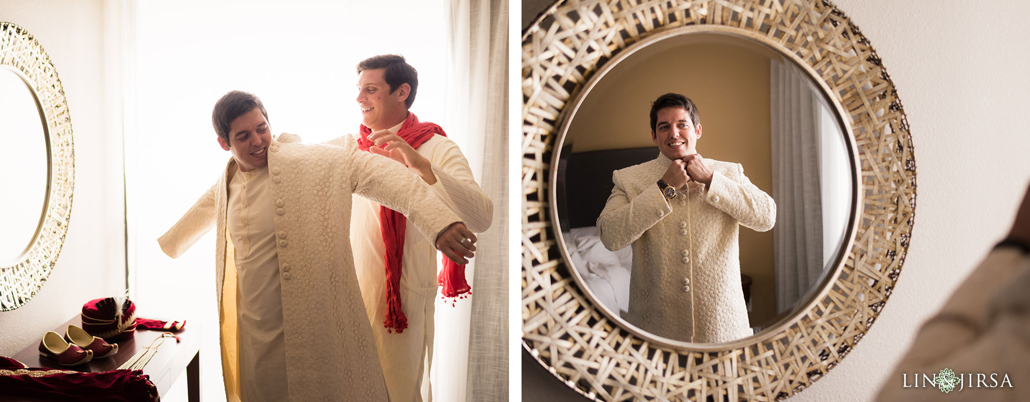 28 newport beach marriott hotel indian wedding groom photography