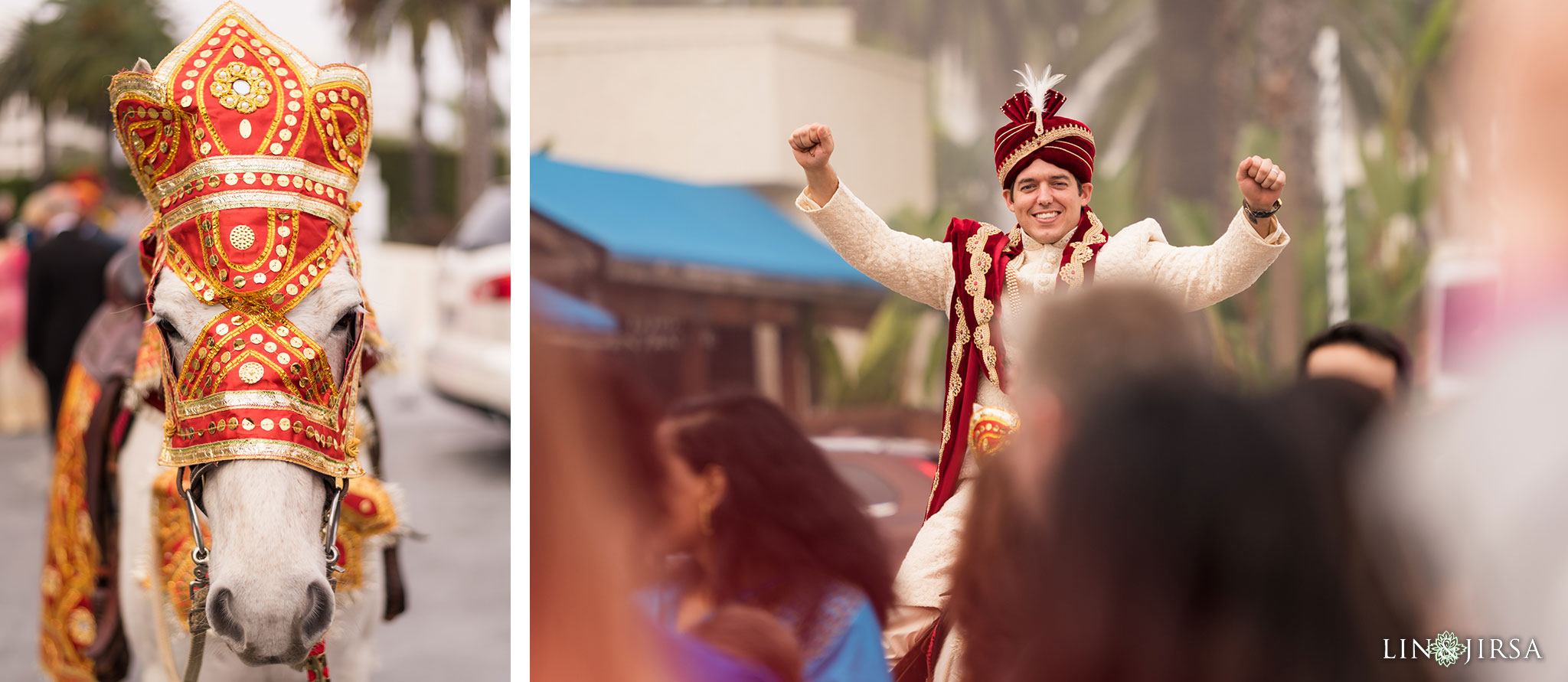 30 newport beach marriott hotel indian wedding baraat photography