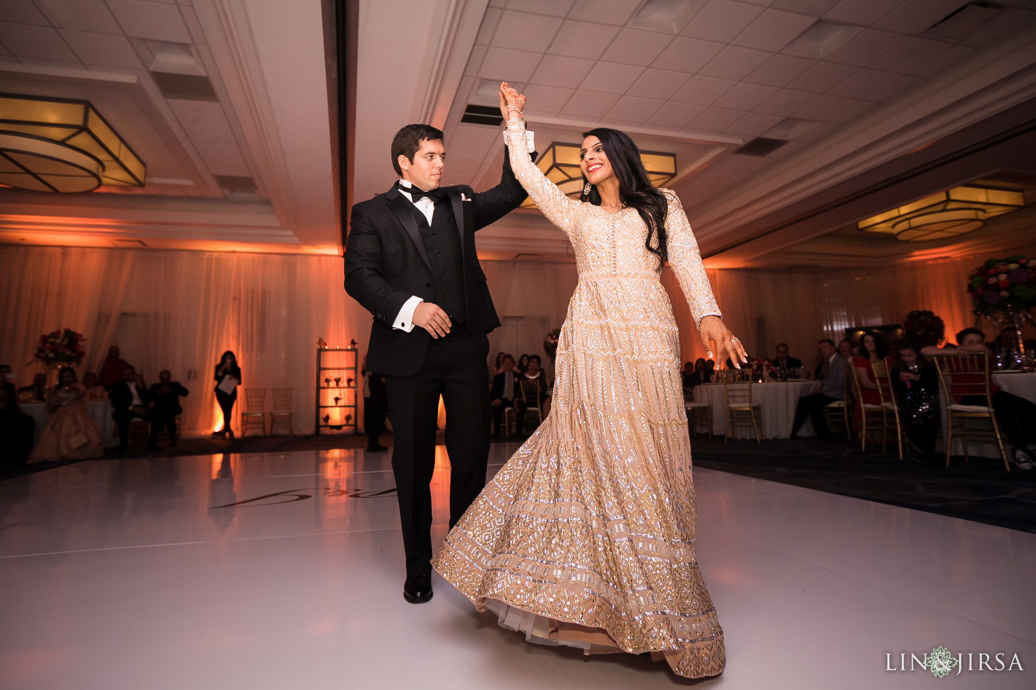 52 newport beach marriott hotel indian wedding reception photography